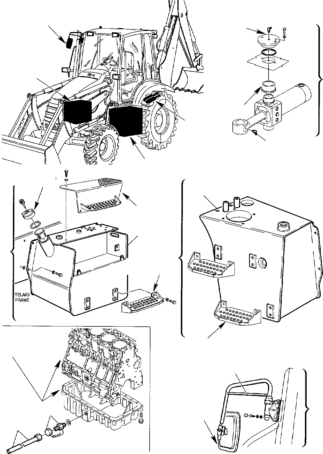 Схема запчастей Komatsu WB97R-2 - АКСЕССУАРЫ ДЛЯ ГЕРМАН. ( И КМ/Ч) (/) МАРКИРОВКА