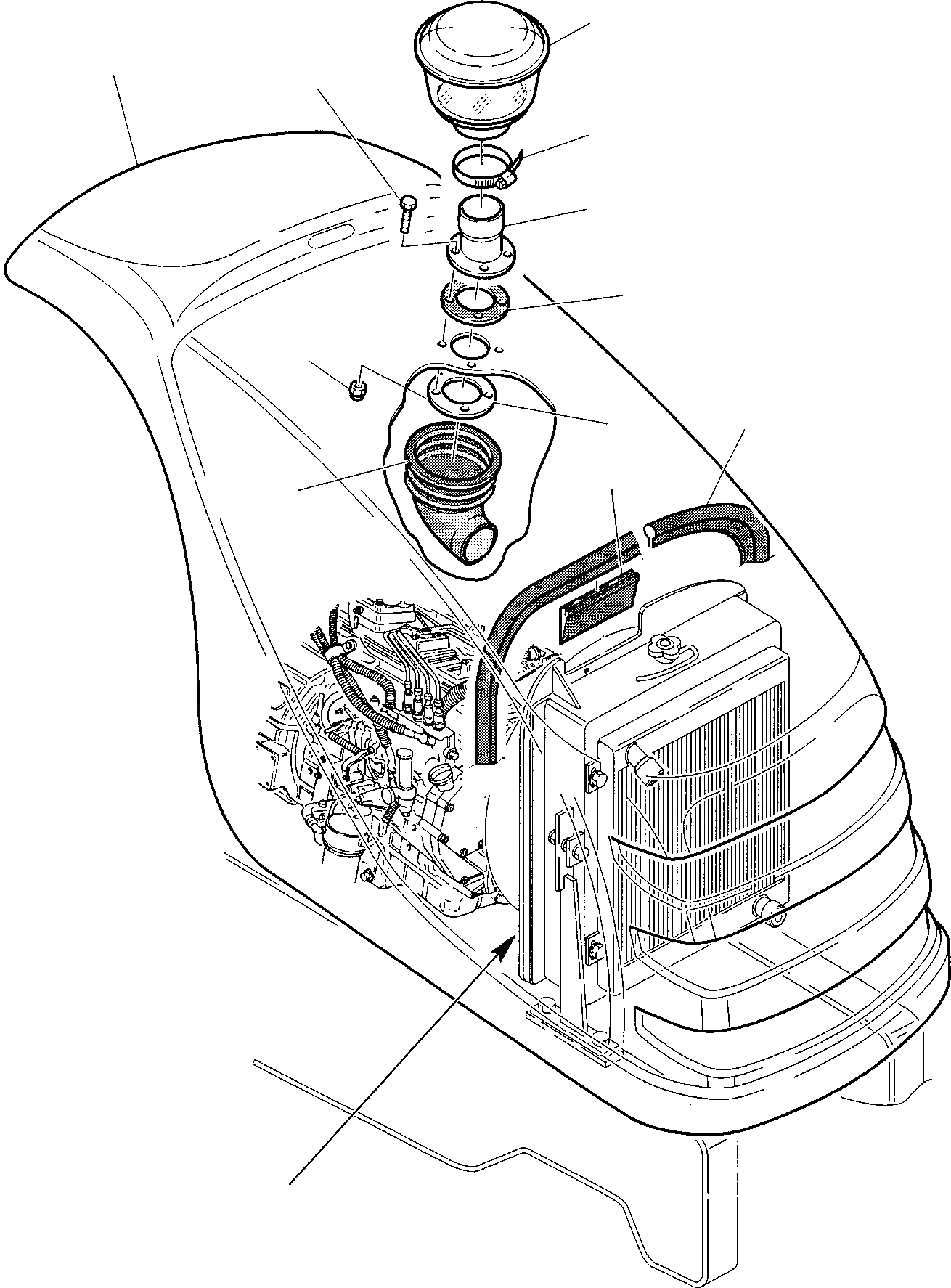 Схема запчастей Komatsu WB97S-2 - PREФИЛЬТР. (ОПЦИОНН.) КОМПОНЕНТЫ ДВИГАТЕЛЯ И ЭЛЕКТРИКА