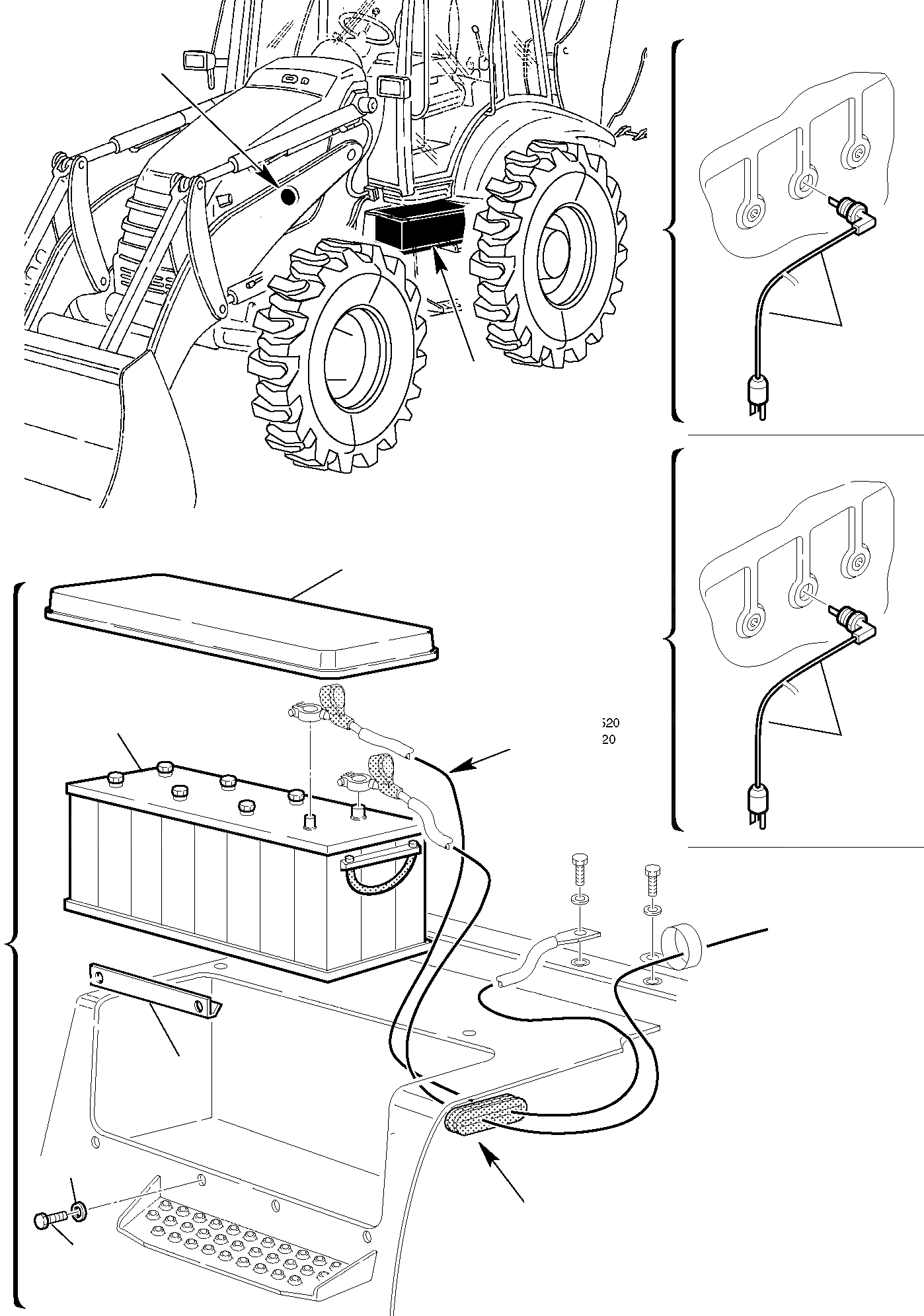 Схема запчастей Komatsu WB97S-2 - ХОЛОДН. СПЕЦИФ-Я КОМПОНЕНТЫ ДВИГАТЕЛЯ И ЭЛЕКТРИКА