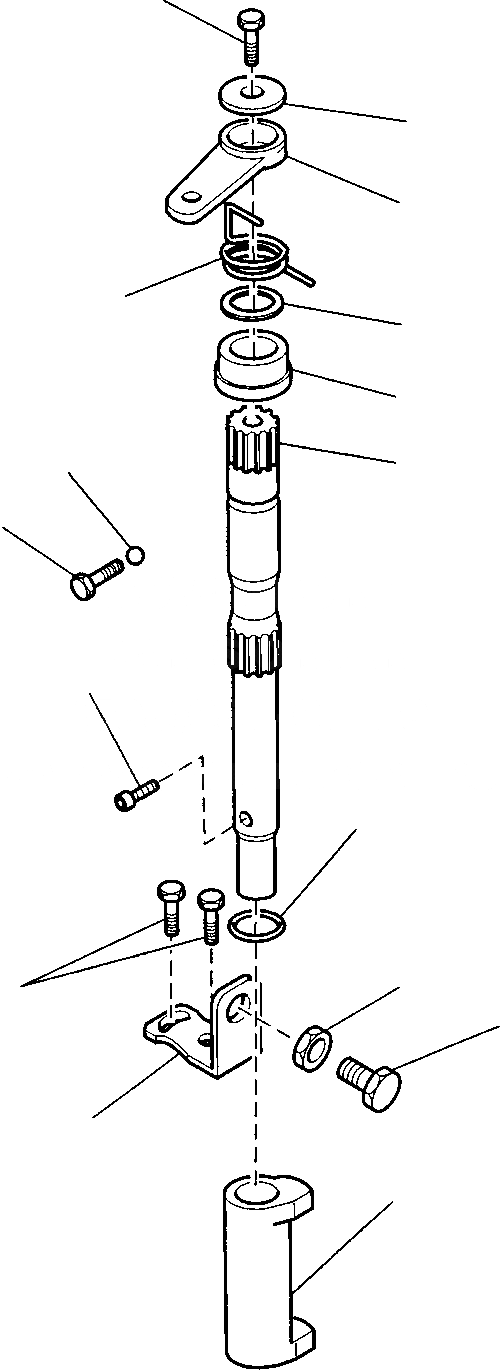 Схема запчастей Komatsu WB97S-2 - ЗАДН. МОСТ (7/) РАМА
