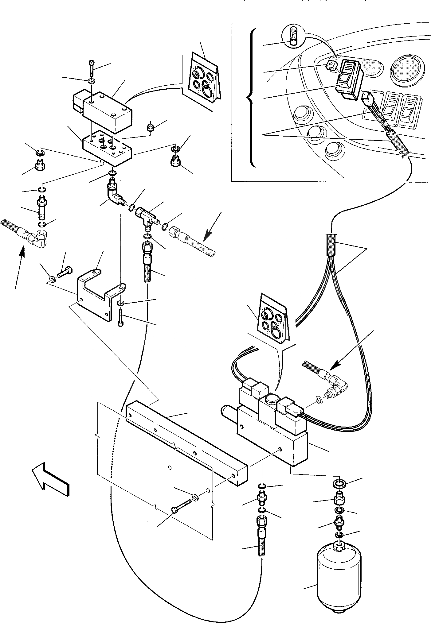 Схема запчастей Komatsu WB97S-2 - ГИДРОЛИНИЯ (РЕГУЛИР. ПЛАВНОСТИ ХОДА) (/) (ОПЦИОНН.) ГИДРАВЛИКА РАБОЧЕЕ ОБОРУДОВАНИЕ