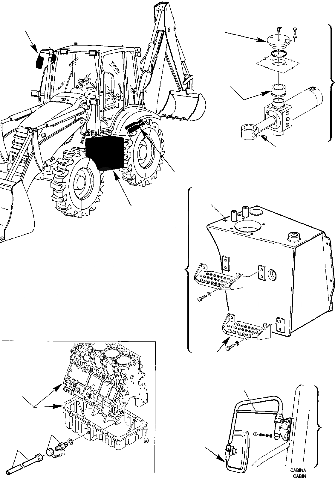Схема запчастей Komatsu WB97S-2 - АКСЕССУАРЫ ДЛЯ ГЕРМАН. ( И КМ/Ч) (/) МАРКИРОВКА