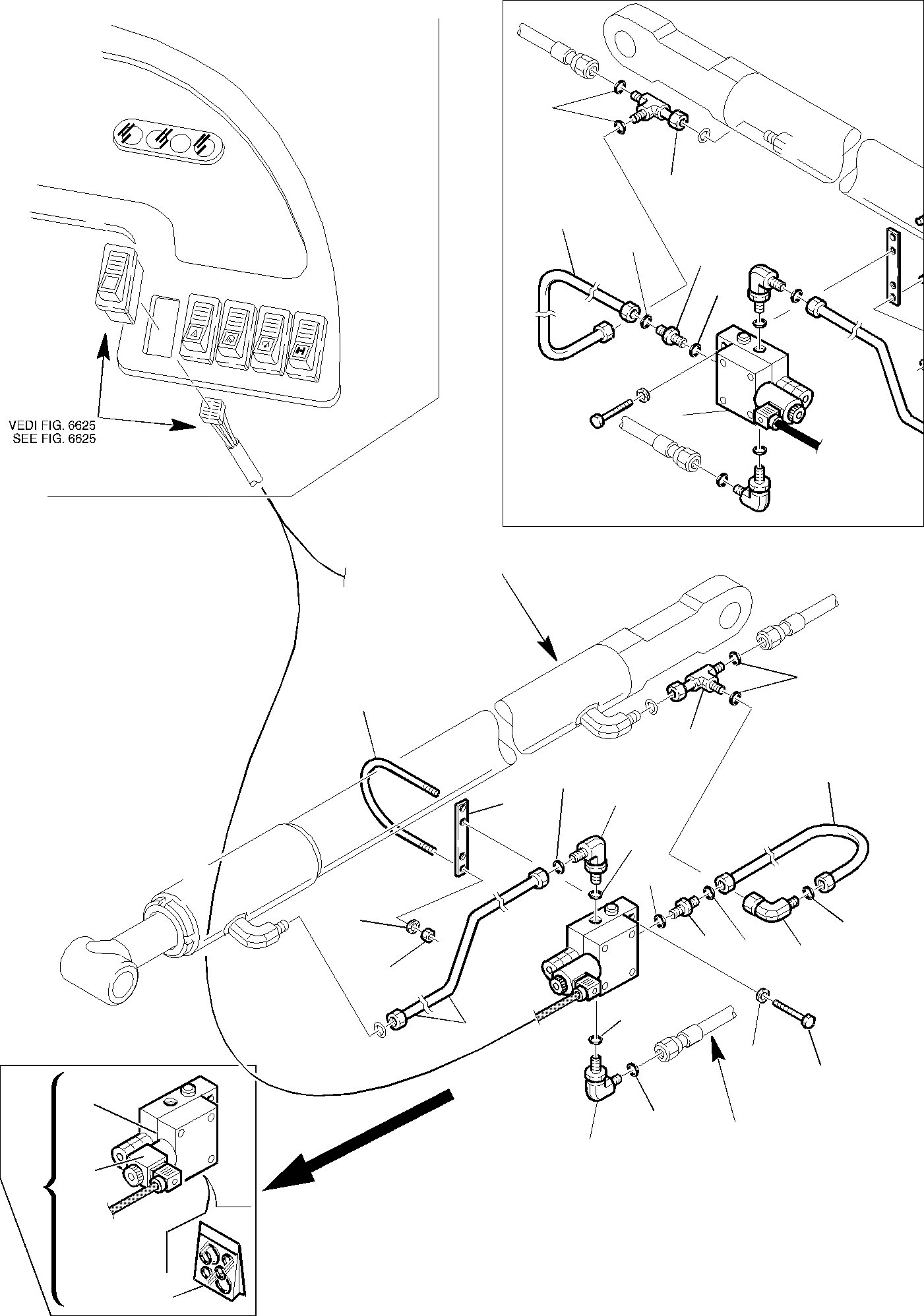 Схема запчастей Komatsu WB97S-2 - ГИДРОЛИНИЯ (ЦИЛИНДР ОПРОКИД-Я КОВША) (ЭЛЕКТРИЧ. КЛАПАН БЕЗОПАСНОСТИ) (OP ГИДРАВЛИКА РАБОЧЕЕ ОБОРУДОВАНИЕ