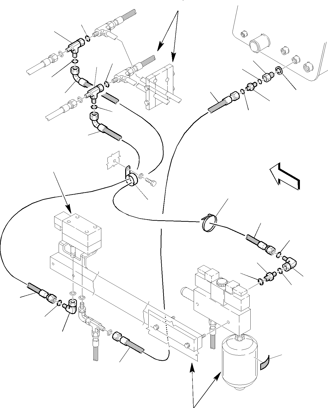Схема запчастей Komatsu WB97S-2 - ГИДРОЛИНИЯ (РЕГУЛИР. ПЛАВНОСТИ ХОДА) (/) (ОПЦИОНН.) ГИДРАВЛИКА РАБОЧЕЕ ОБОРУДОВАНИЕ