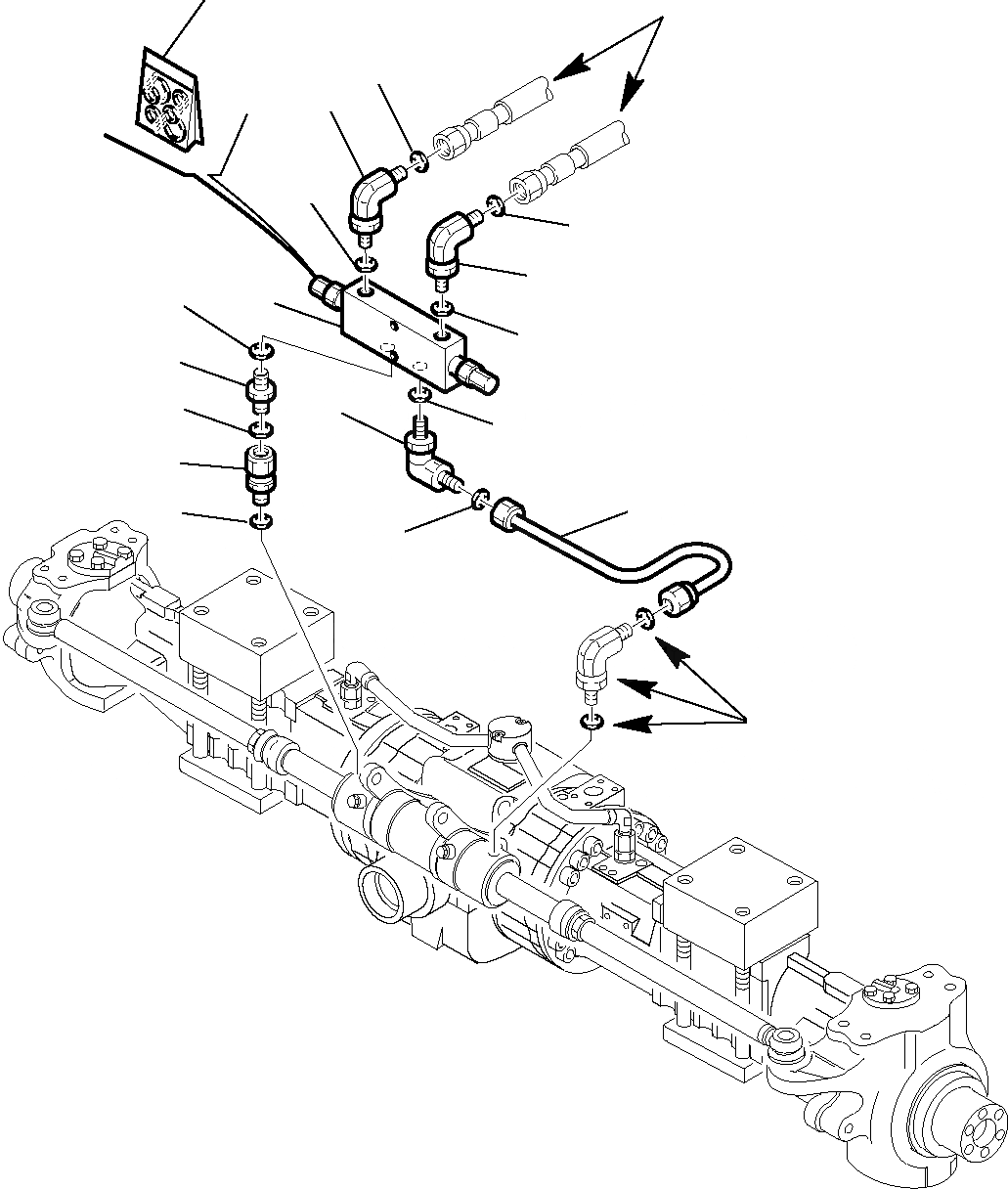 Схема запчастей Komatsu WB97S-2 - ГИДРОЛИНИЯ РУЛЕВ. УПРАВЛЕНИЕ ЛИНИЯ (РУЛЕВ. УПРАВЛЕНИЕ СТОПОРН. КЛАПАН) (ОПЦИОНН.) ГИДРАВЛИКА РАБОЧЕЕ ОБОРУДОВАНИЕ