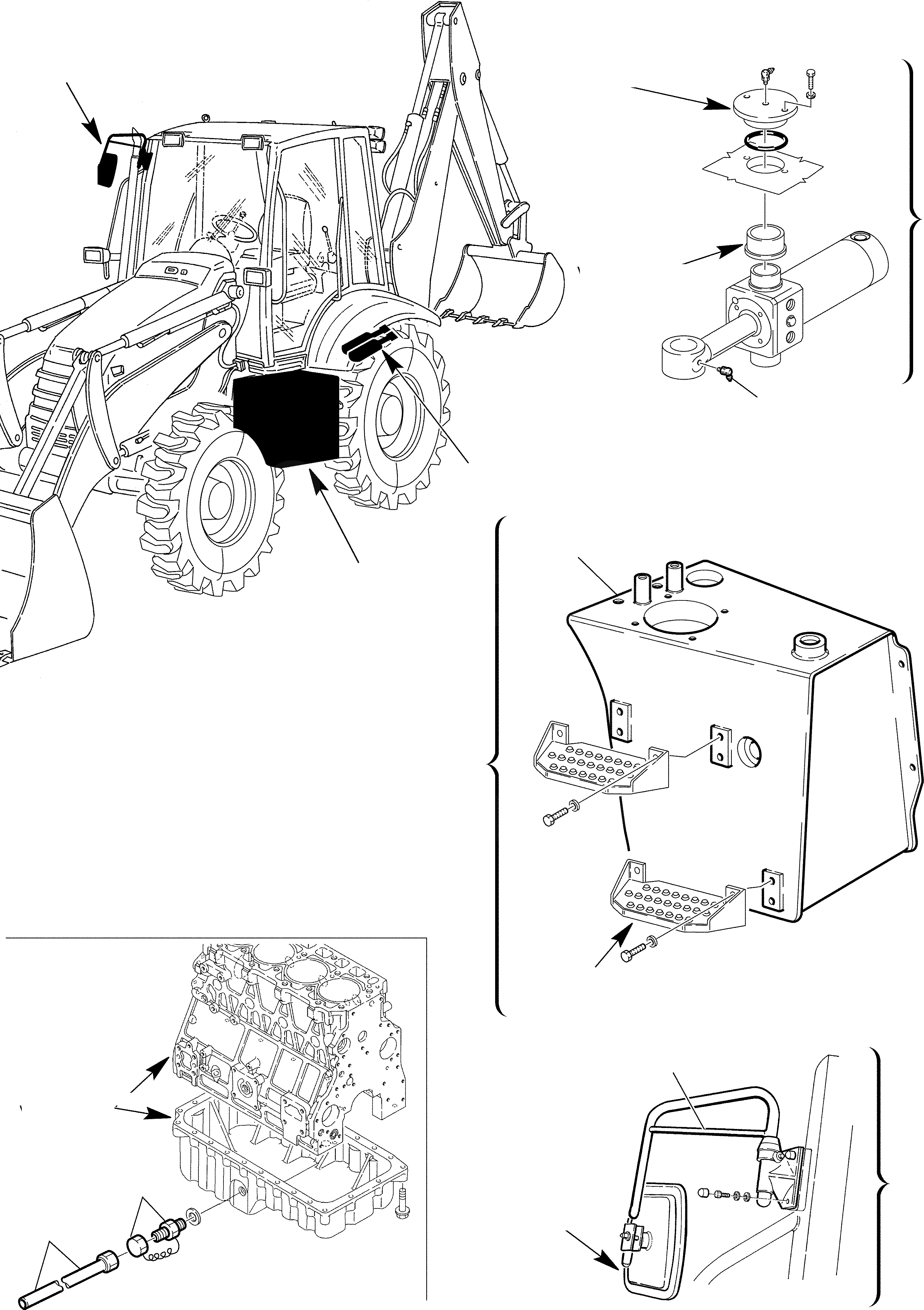 Схема запчастей Komatsu WB97S-2 - АКСЕССУАРЫ ДЛЯ ГЕРМАН. ( И КМ/Ч) (/) МАРКИРОВКА