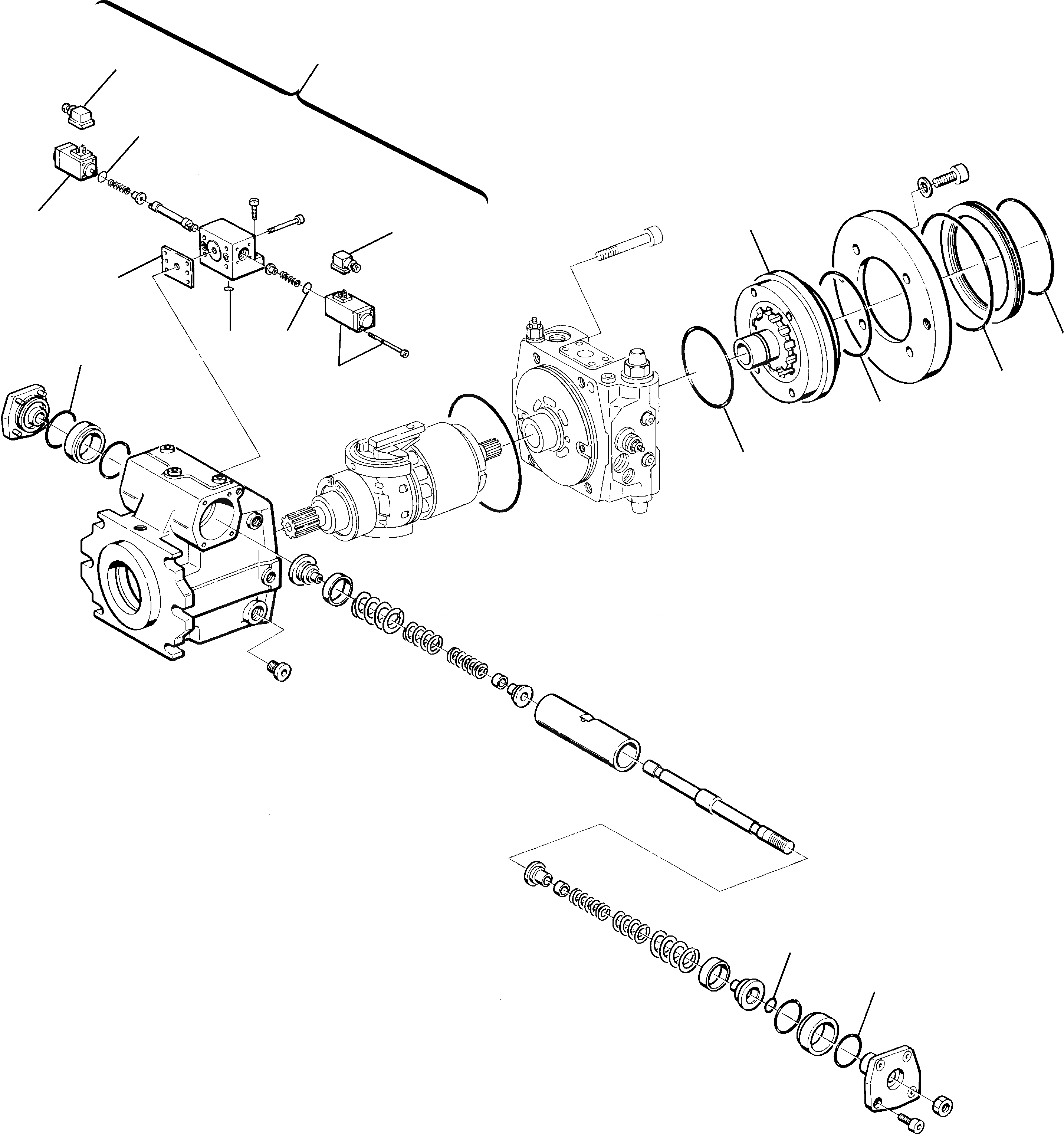 Схема запчастей Komatsu WB98A-2 - ТРАНСМИССИЯ ГИДР. НАСОС. (/) УПРАВЛ-Е РАБОЧИМ ОБОРУДОВАНИЕМ