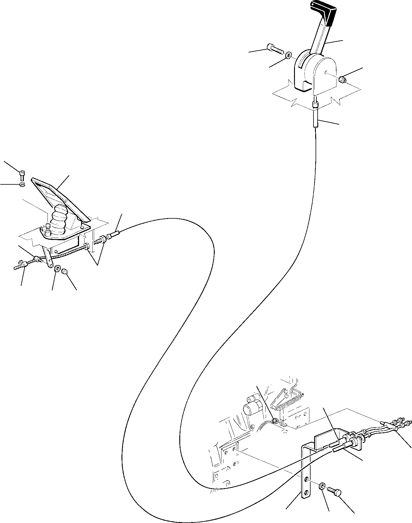 Схема запчастей Komatsu WB98A-2 - РЫЧАГ УПРАВЛ-Я ПОДАЧЕЙ ТОПЛИВА СИСТЕМА УПРАВЛЕНИЯ