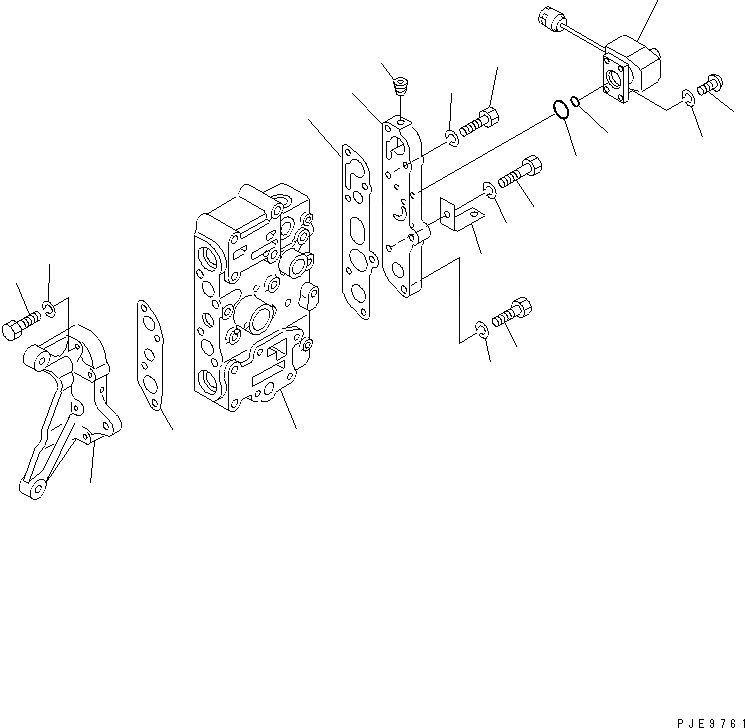 Схема запчастей Komatsu WR11-3 - КЛАПАН УПРАВЛЕНИЯ ТРАНСМИССИЕЙ (/) (НИЖНИЙ КЛАПАН) (/) ГИДРОТРАНСФОРМАТОР И ТРАНСМИССИЯ