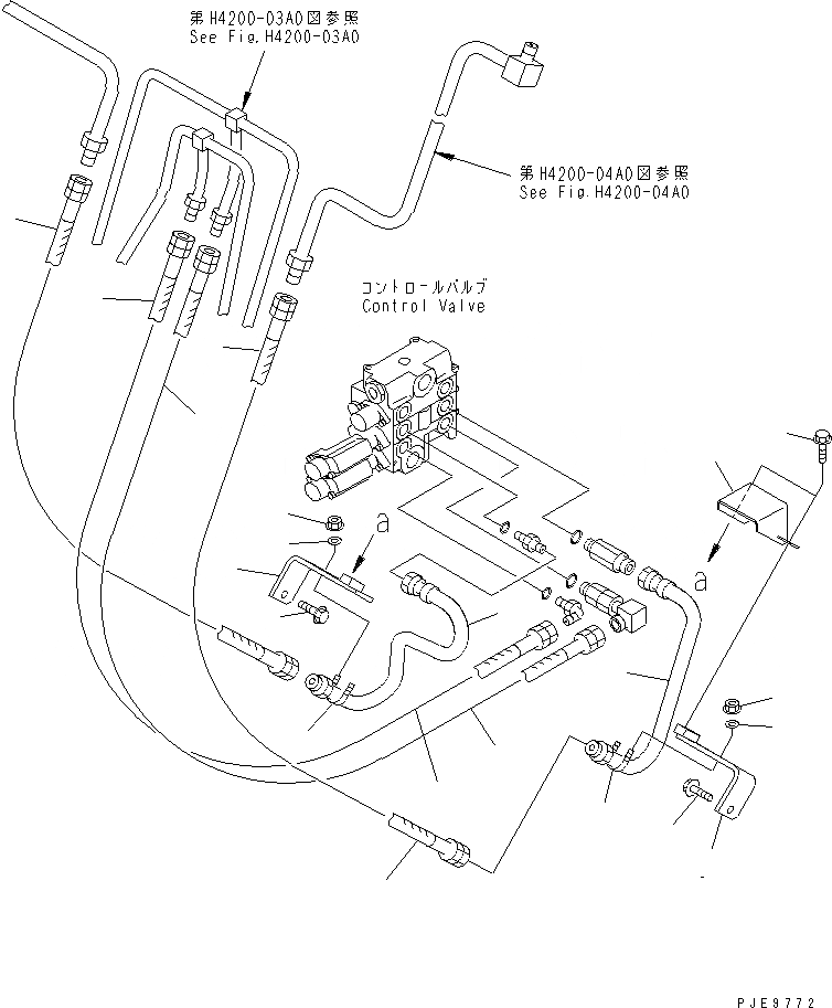 Схема запчастей Komatsu WR11-3 - ГИДРОЛИНИЯ (ЛИНИЯ ГИДРОЦИЛИНДРА ПОДЪЕМА¤ ЛИНИЯ ГИДРОЦИЛИНДРА КОВША) ГИДРАВЛИКА