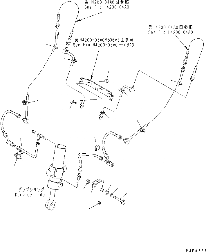 Схема запчастей Komatsu WR11-3 - ГИДРОЛИНИЯ (ЛИНИЯ ГИДРОЦИЛИНДРА КОВША ЭЛЕМЕНТЫ КРЕПЛЕНИЯ) ГИДРАВЛИКА