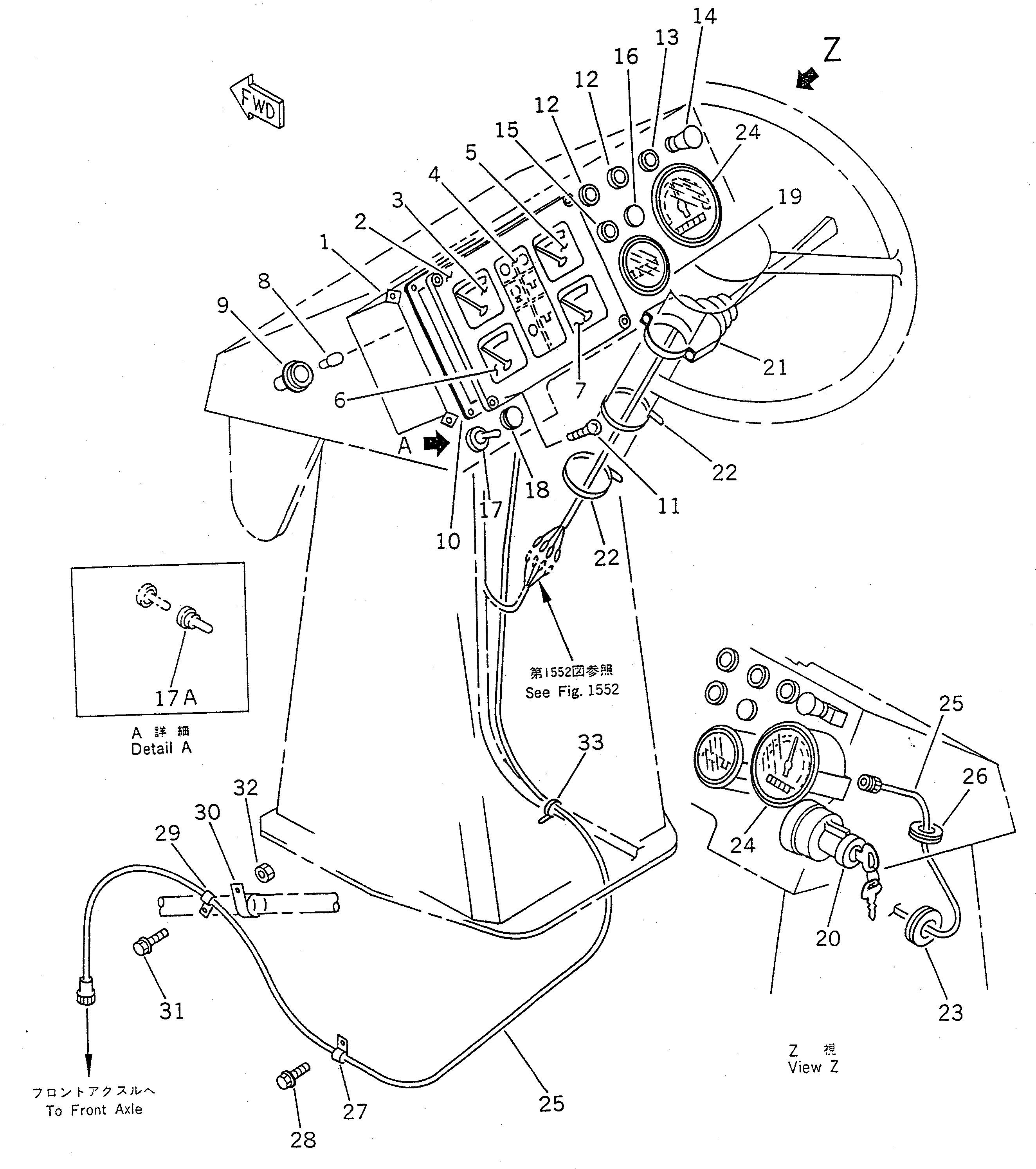 Схема запчастей Komatsu WR8-1 - ПАНЕЛЬ ПРИБОРОВ КОМПОНЕНТЫ ДВИГАТЕЛЯ И ЭЛЕКТРИКА