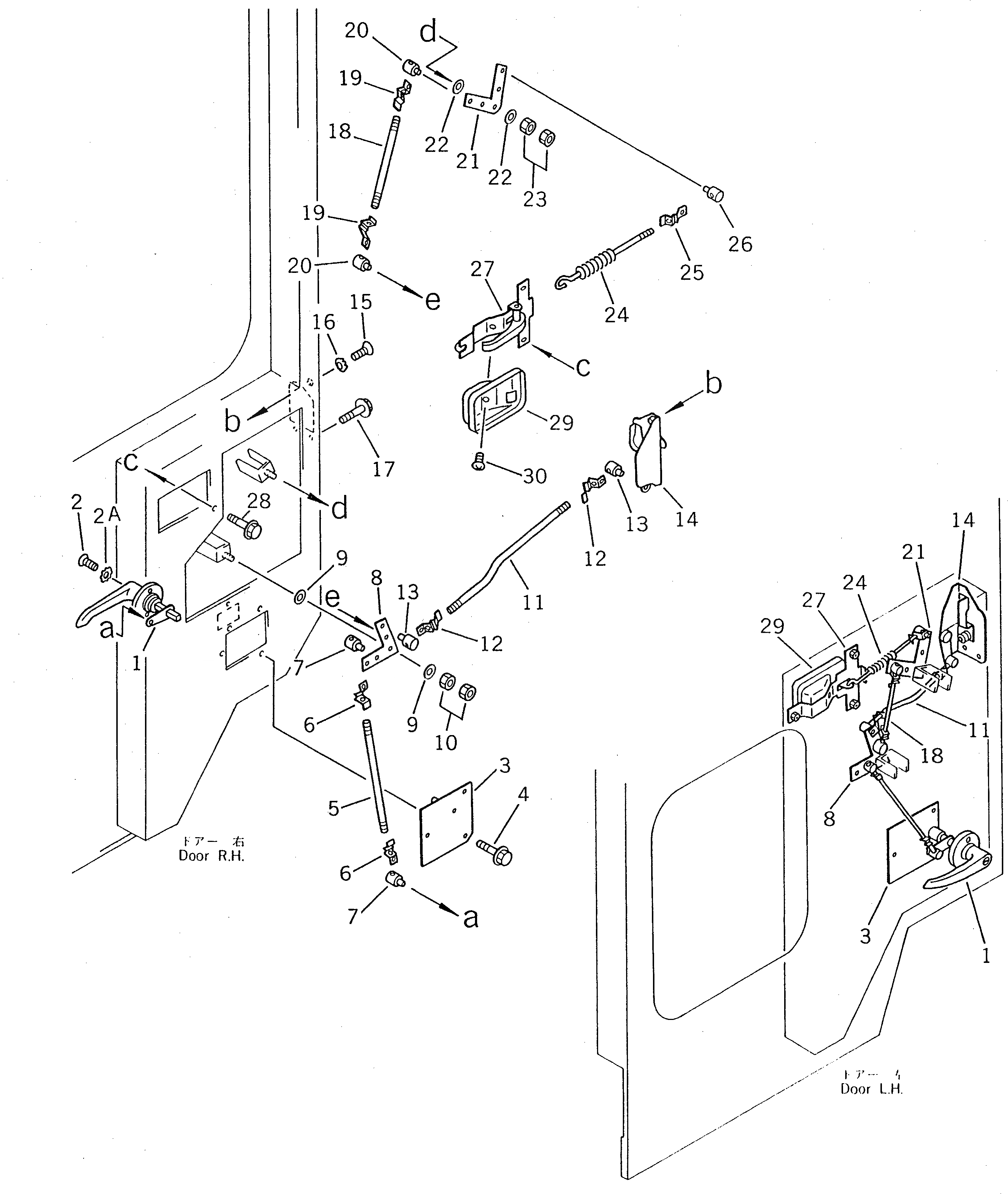 Схема запчастей Komatsu WR8-1 - КАБИНА (ДВЕРЬ /) (8/) РАМА И ЧАСТИ КОРПУСА