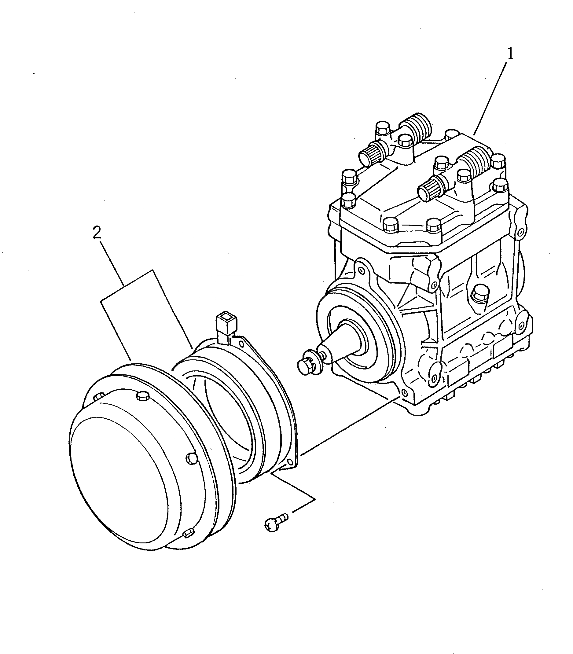 Схема запчастей Komatsu WR8-1 - БЛОК КОНДИЦИОНЕРА (/) РАМА И ЧАСТИ КОРПУСА