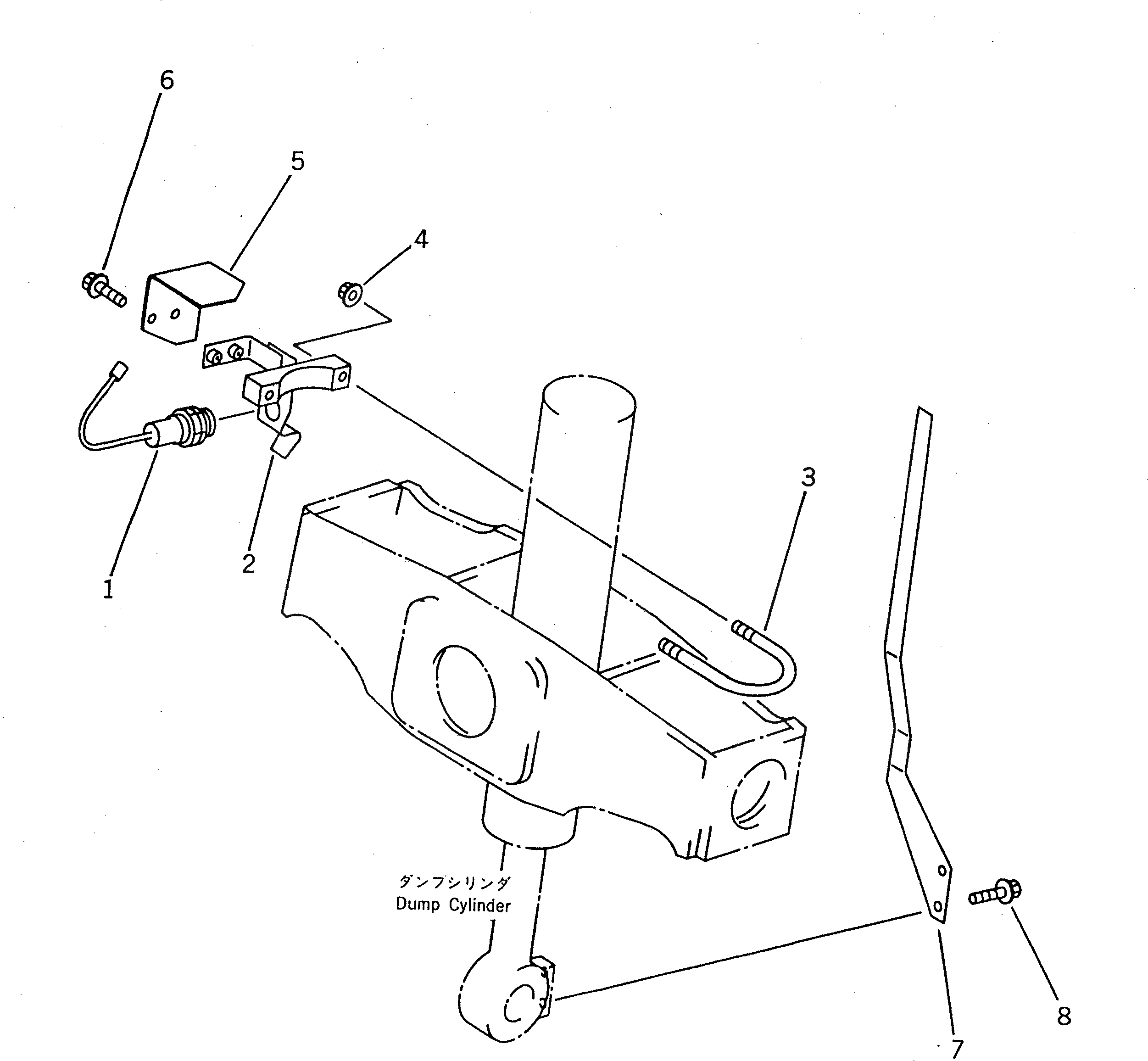 Схема запчастей Komatsu WR8-1 - КОВШ POTITIONER УПРАВЛ-Е РАБОЧИМ ОБОРУДОВАНИЕМ