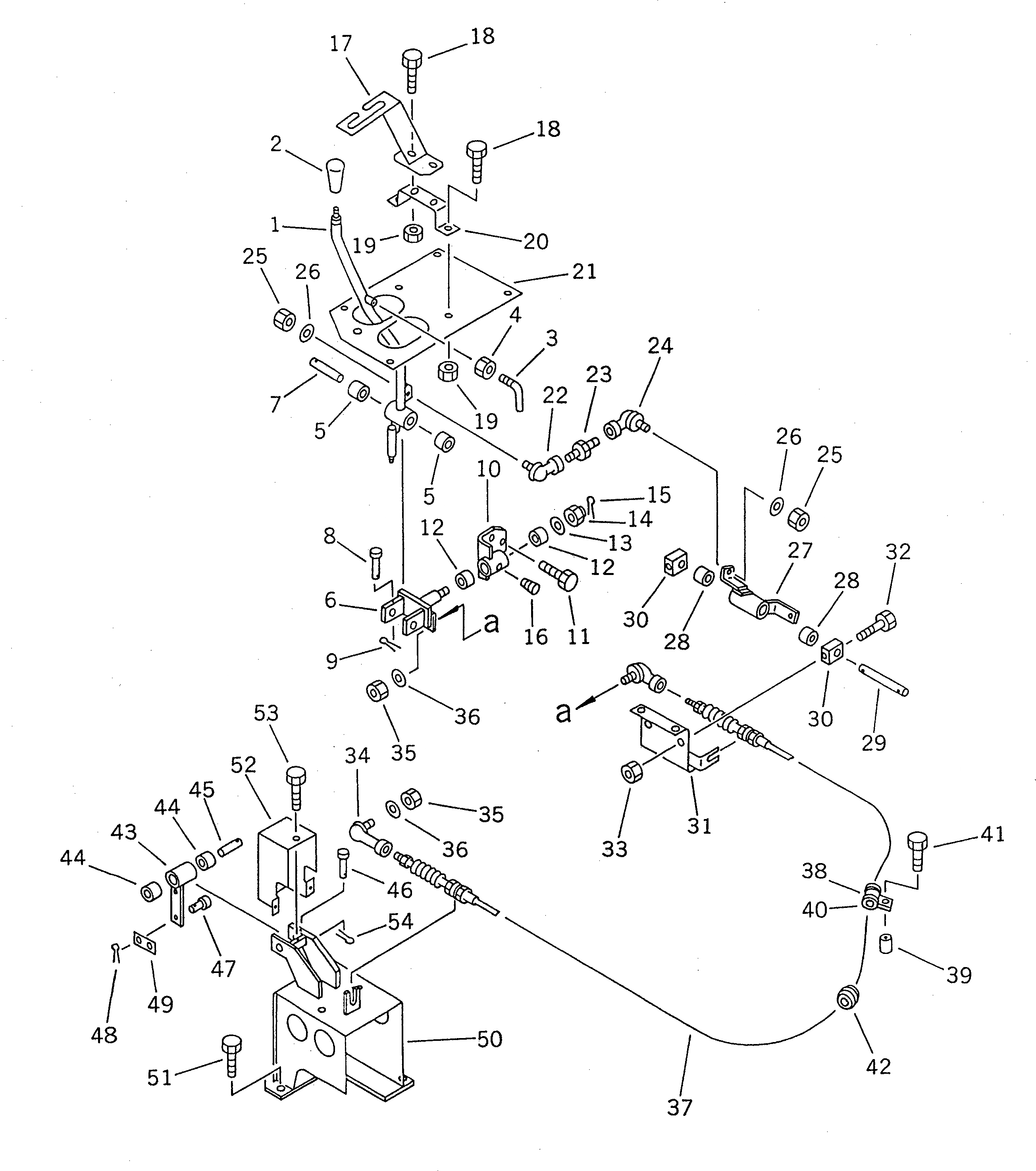 Схема запчастей Komatsu WR8-1 - УПРАВЛ. НАВЕСН. ОБОРУД. РЫЧАГ СПЕЦ. APPLICATION ЧАСТИ