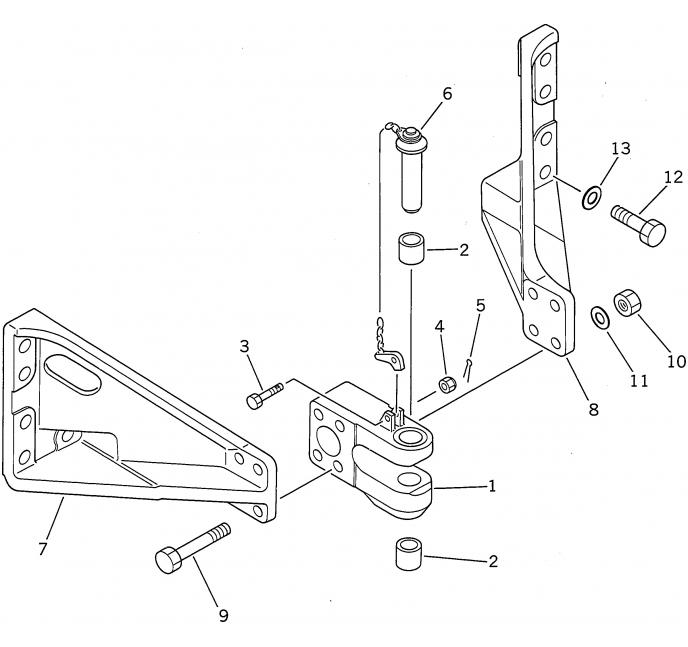 Схема запчастей Shantui SD32-320 - сцепное устройство рабочее оборудование