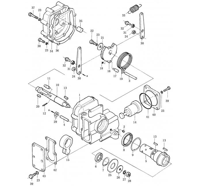 Схема запчастей Shantui SD32-320 - сервоклапан в сборе система управления рабочим оборудованием