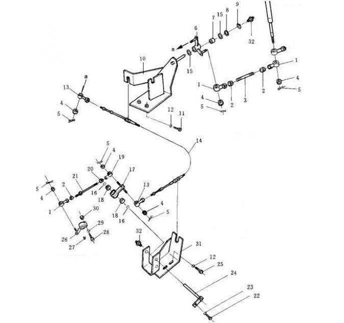 Схема запчастей Shantui SD32-320 - рычаг переключения передач (2/2) преобразователь крутящего момента и трансмиссия