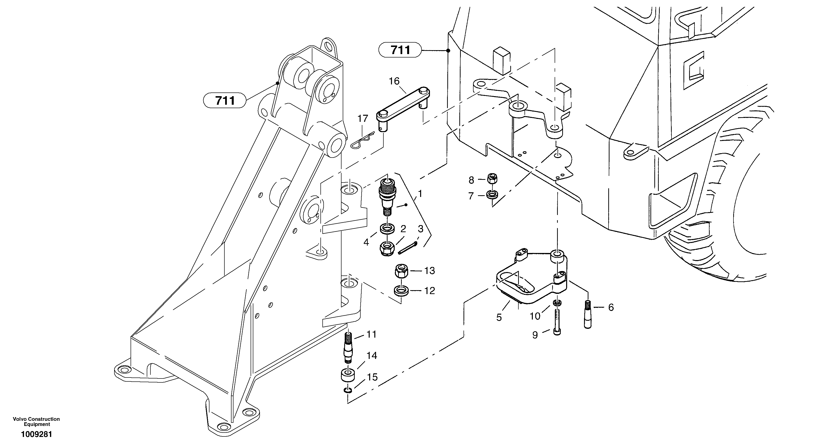 Схема запчастей Volvo ZL302C SER NO 2404001 - - 17554 Articulation point 