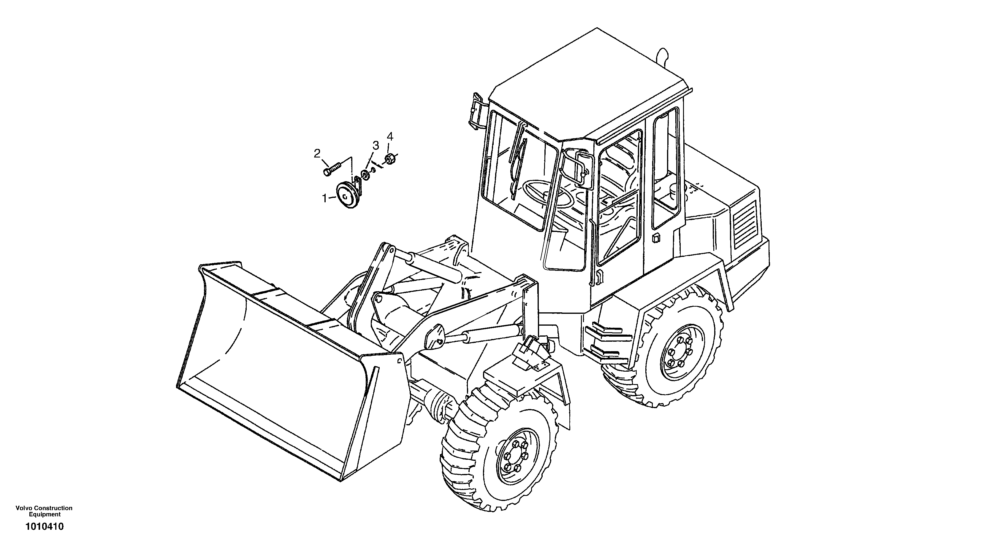 Схема запчастей Volvo ZL502C SER NO 0503001 - - 3221 Signal horn 