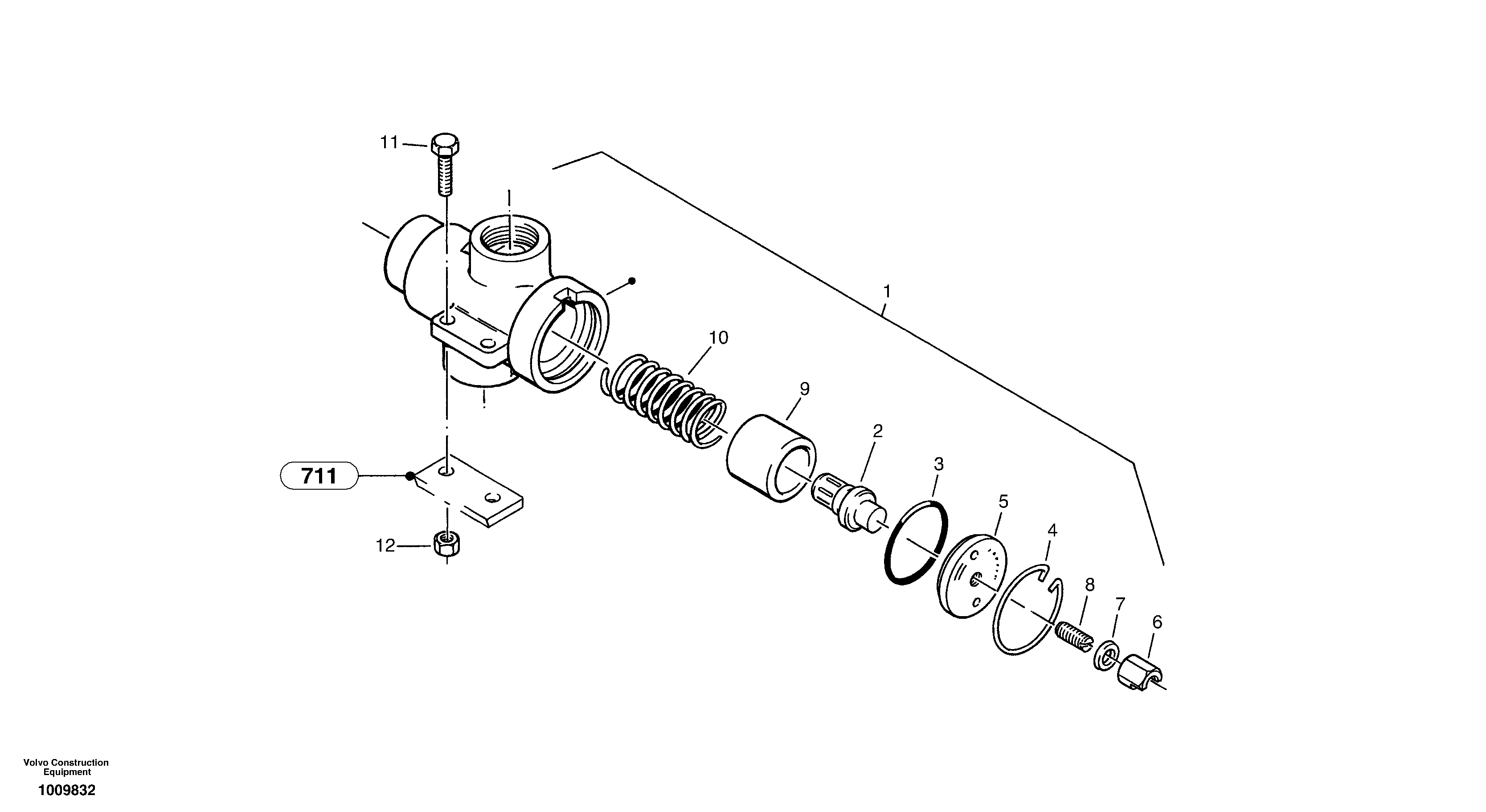 Схема запчастей Volvo ZL502C SER NO 0503001 - - 4687 Temperature-regulator 