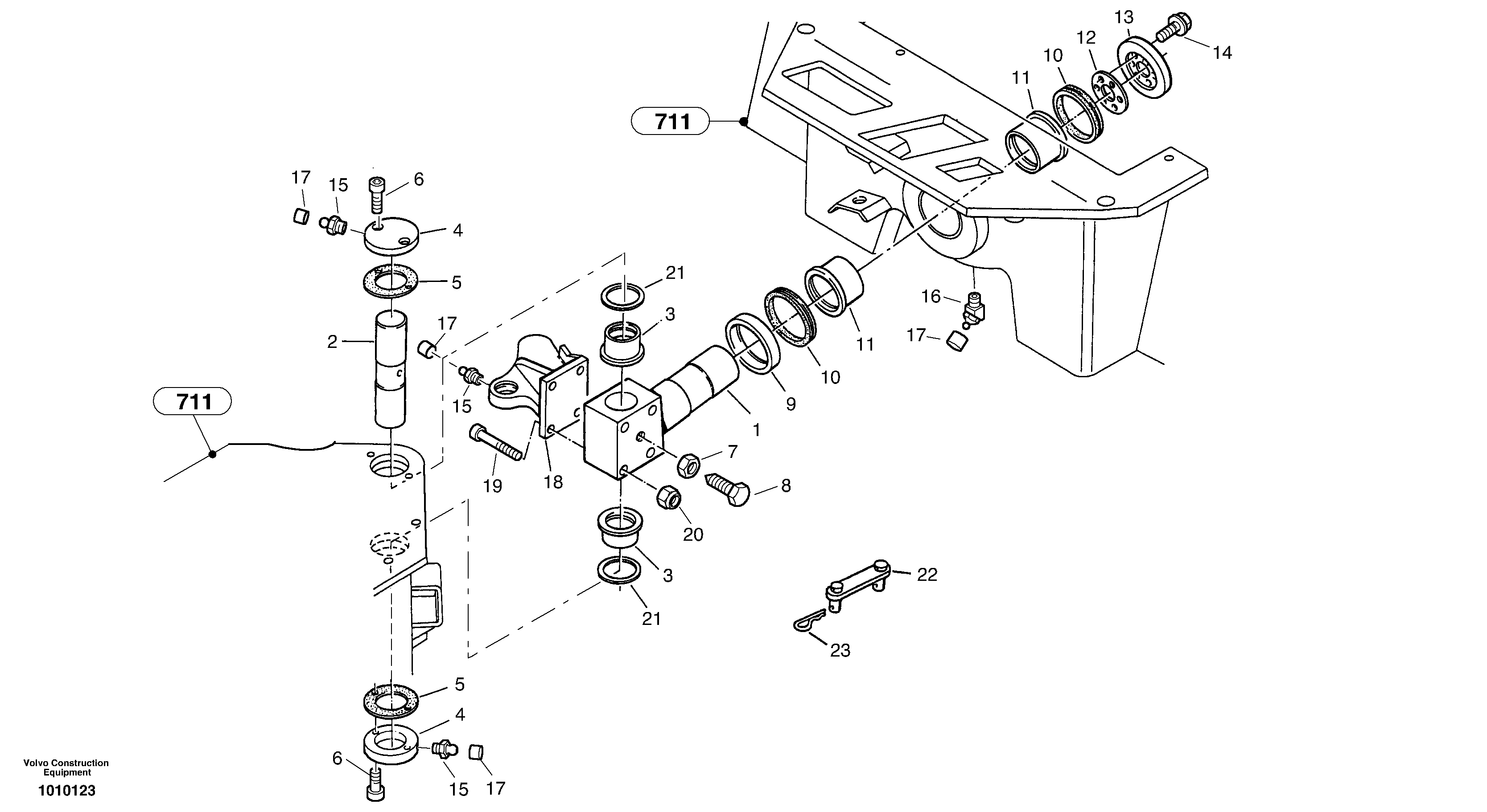 Схема запчастей Volvo ZL502C SER NO 0503001 - - 20163 Articulation point 