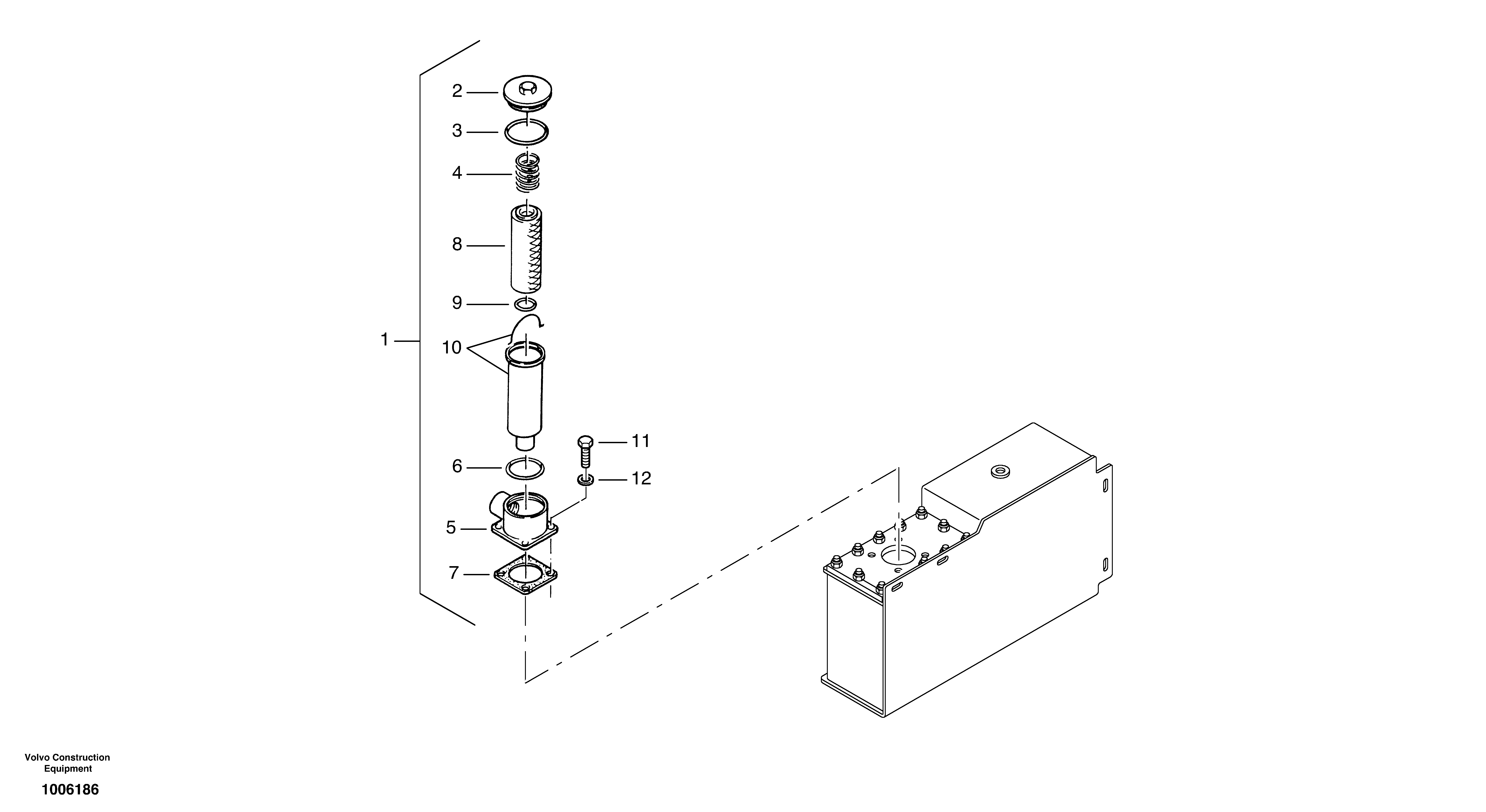 Схема запчастей Volvo ZL502C SER NO 0503001 - - 13147 Suction recoil filter 