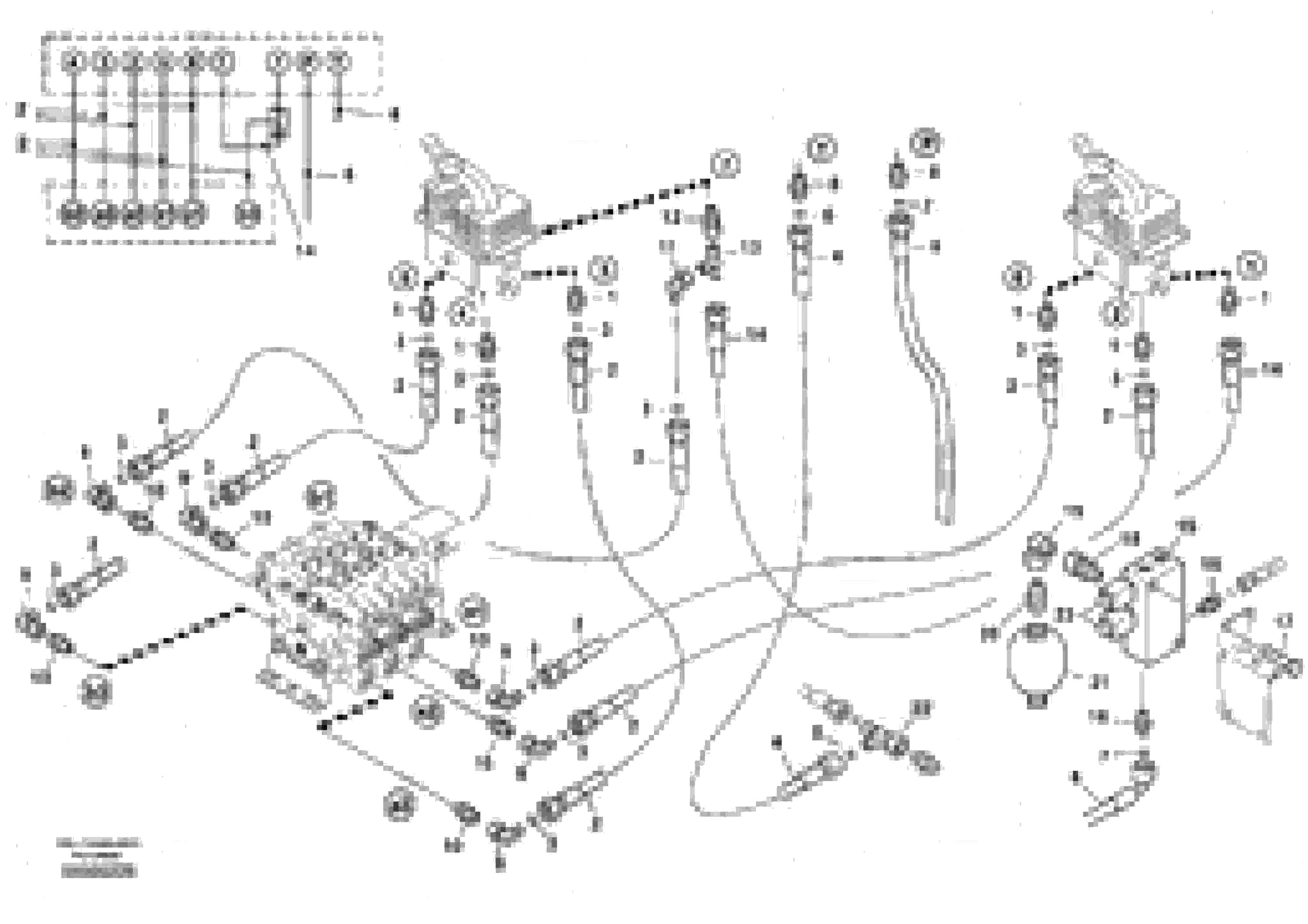 Схема запчастей Volvo L45 TYPE 194, 195 SER NO - 1000 - 58963 Lines - servo control 