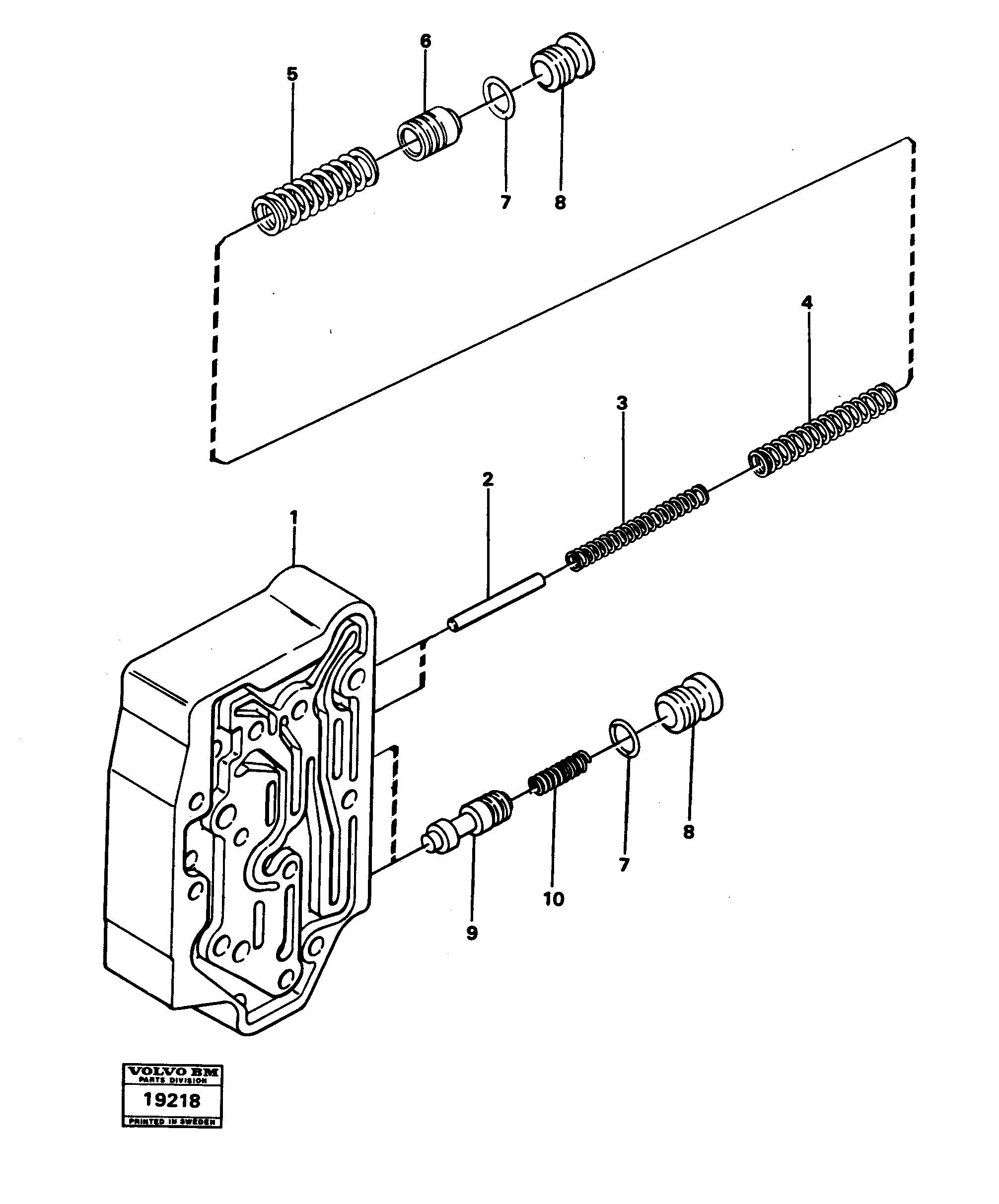 Схема запчастей Volvo L30 - 50756 Valves L30 L30