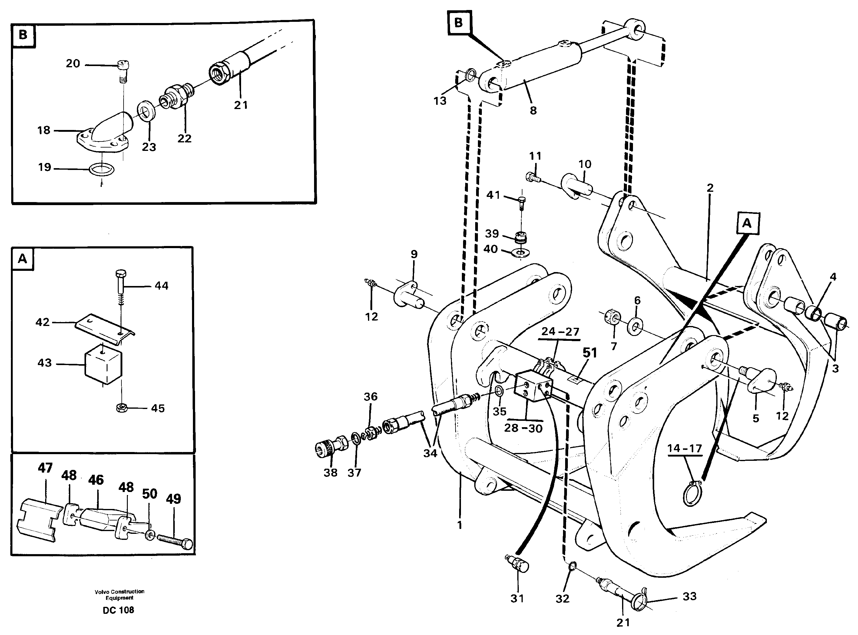 Схема запчастей Volvo L30 - 29099 Sorting grapple ATTACHMENTS ATTACHMENTS WHEEL LOADERS GEN. - C