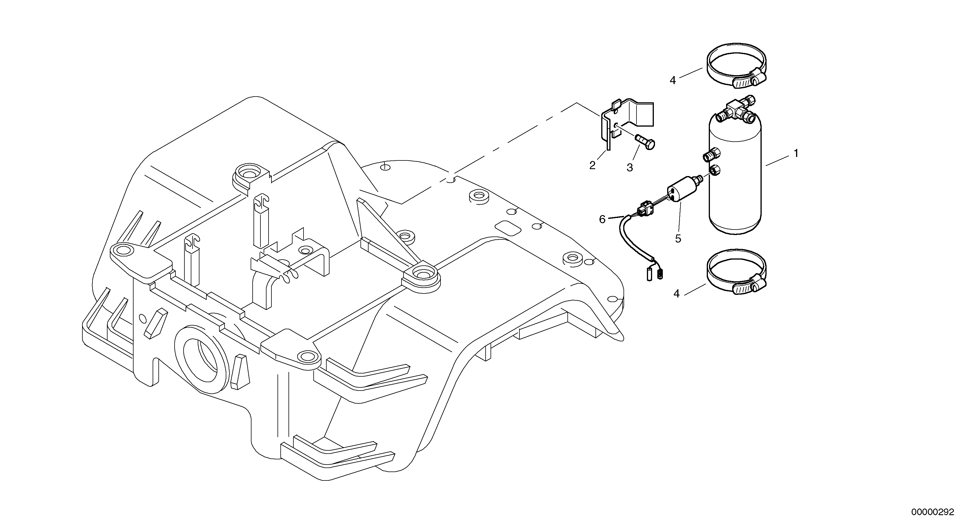 Схема запчастей Volvo L30 - 35738 Dryer L30 TYPE 180, 181 SER NO - 2200