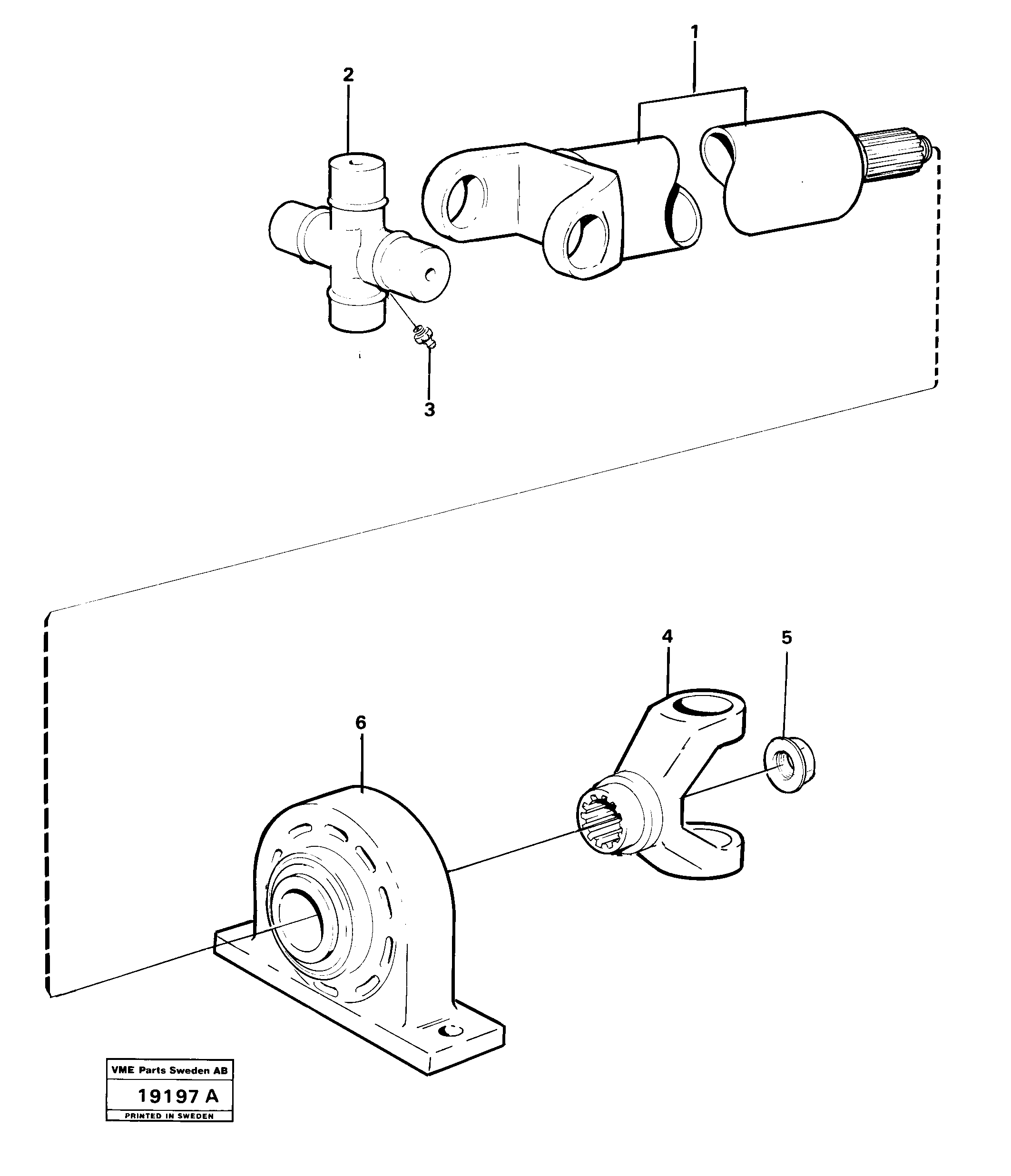 Схема запчастей Volvo L30 - 36200 Вал карданный L30 L30