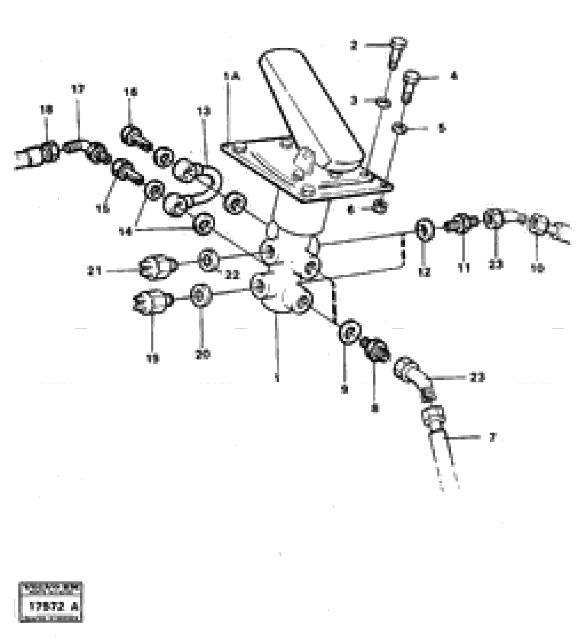 Схема запчастей Volvo L30 - 16005 Footbrake valve with mountings L30 L30