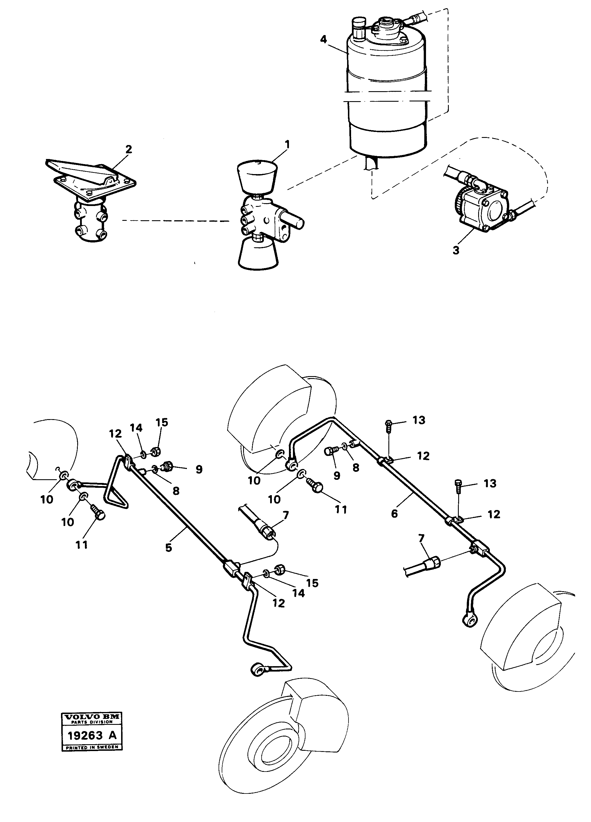 Схема запчастей Volvo L30 - 21956 Brake system L30 L30
