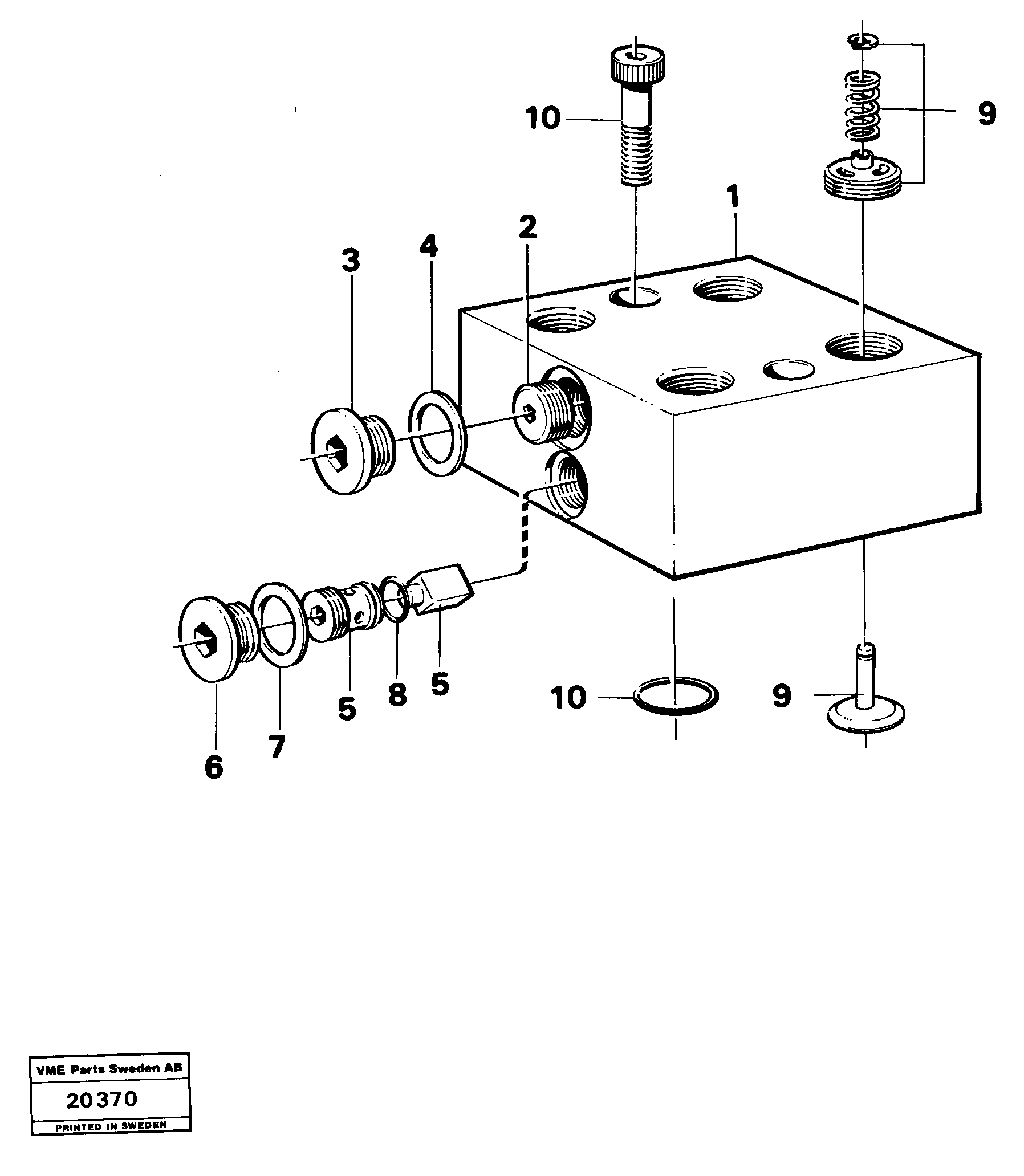 Схема запчастей Volvo L30 - 4978 Valve body L30 L30