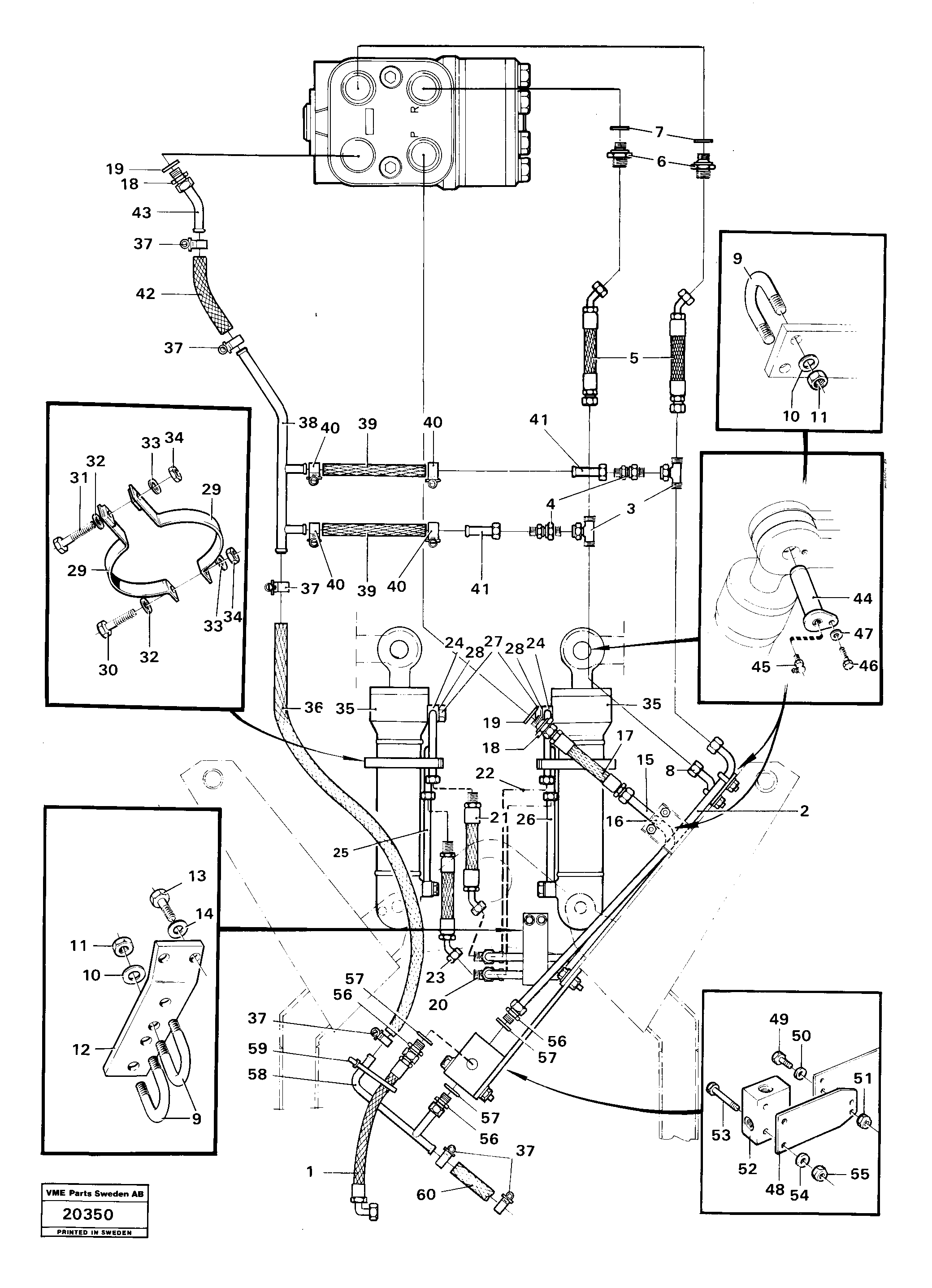 Схема запчастей Volvo L30 - 92436 Рулевая система L30 L30