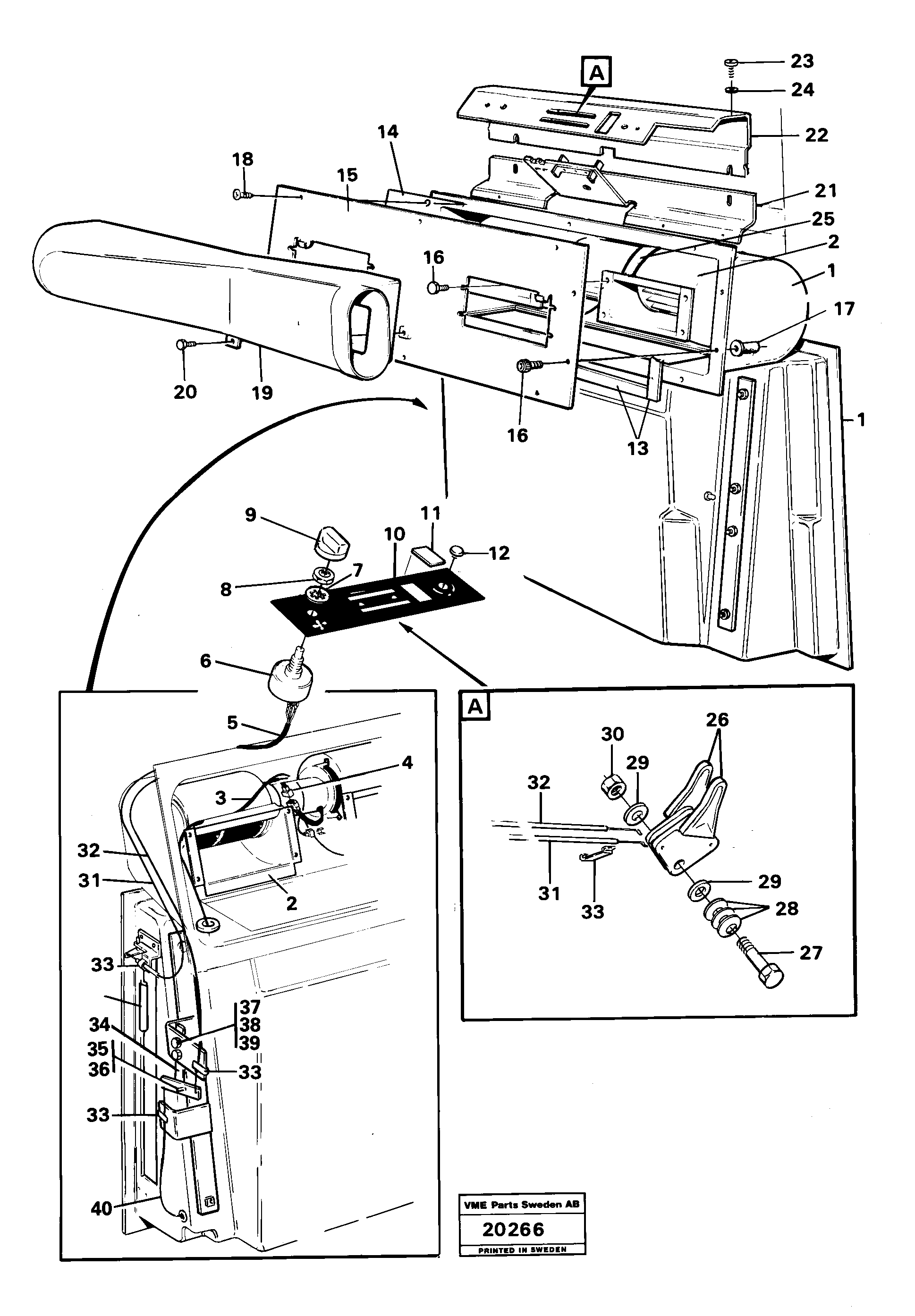 Схема запчастей Volvo L30 - 52272 Controls L30 L30