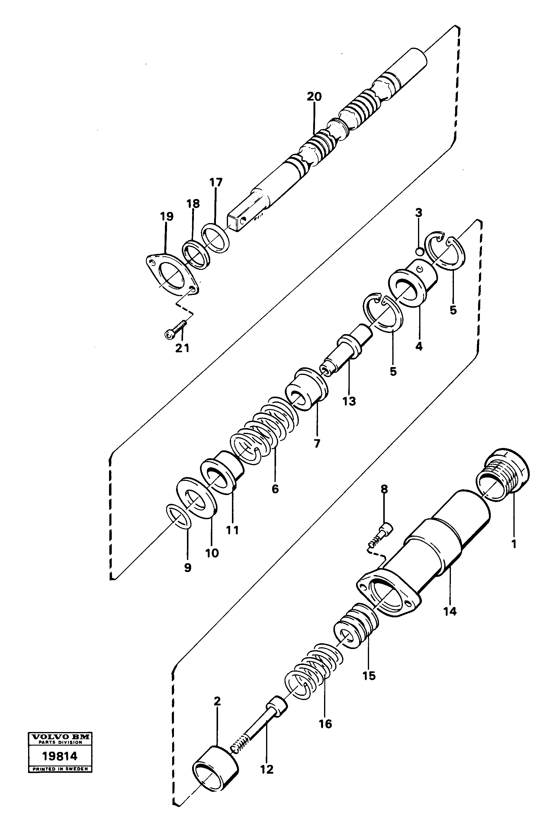 Схема запчастей Volvo L30 - 24771 Float detend L30 L30