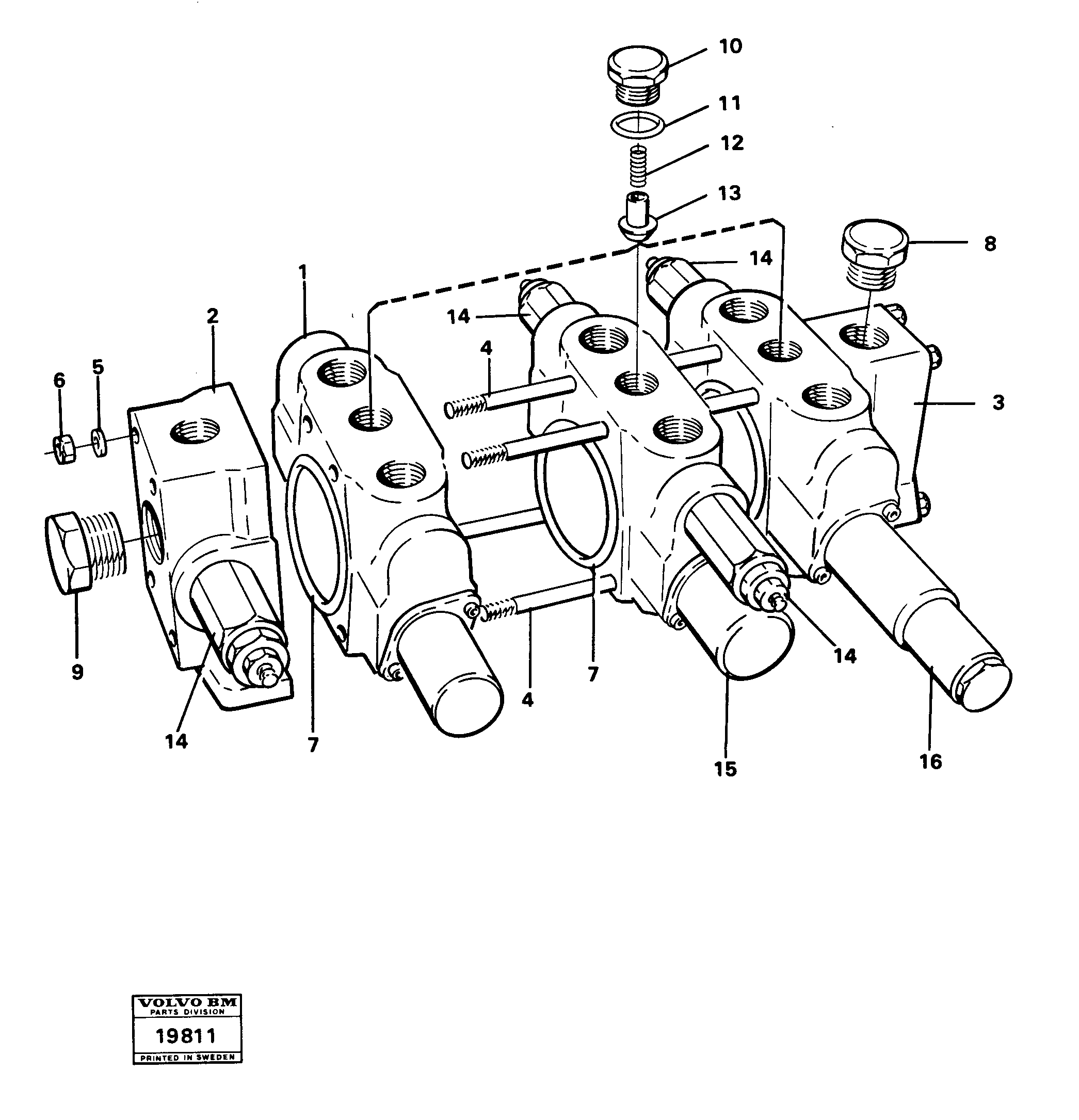 Схема запчастей Volvo L30 - 27929 Клапан регулирующий (распределительный) L30 L30