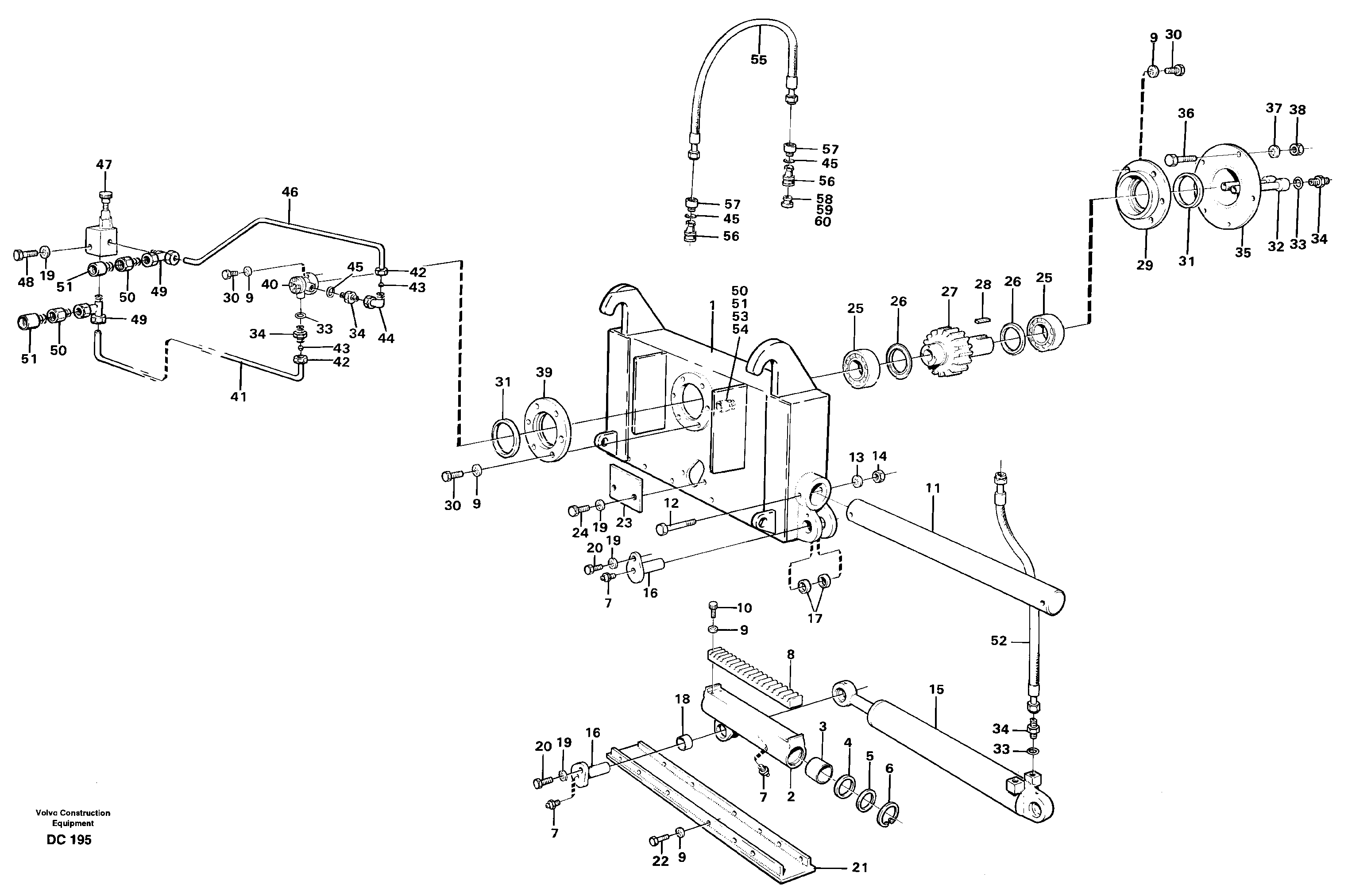 Схема запчастей Volvo L30 - 38424 Stripper unit ATTACHMENTS ATTACHMENTS WHEEL LOADERS GEN. - C