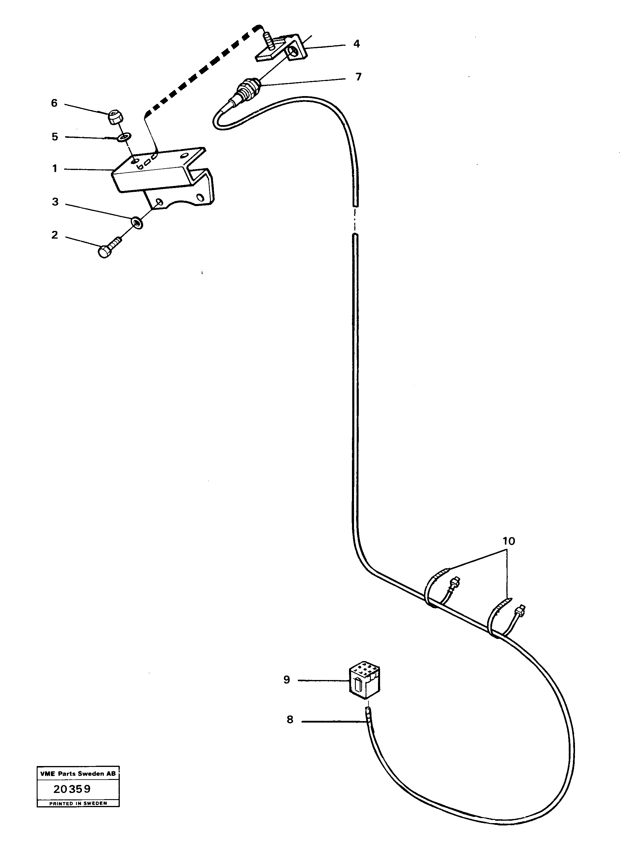 Схема запчастей Volvo L30 - 21247 Boom kickout L30 L30