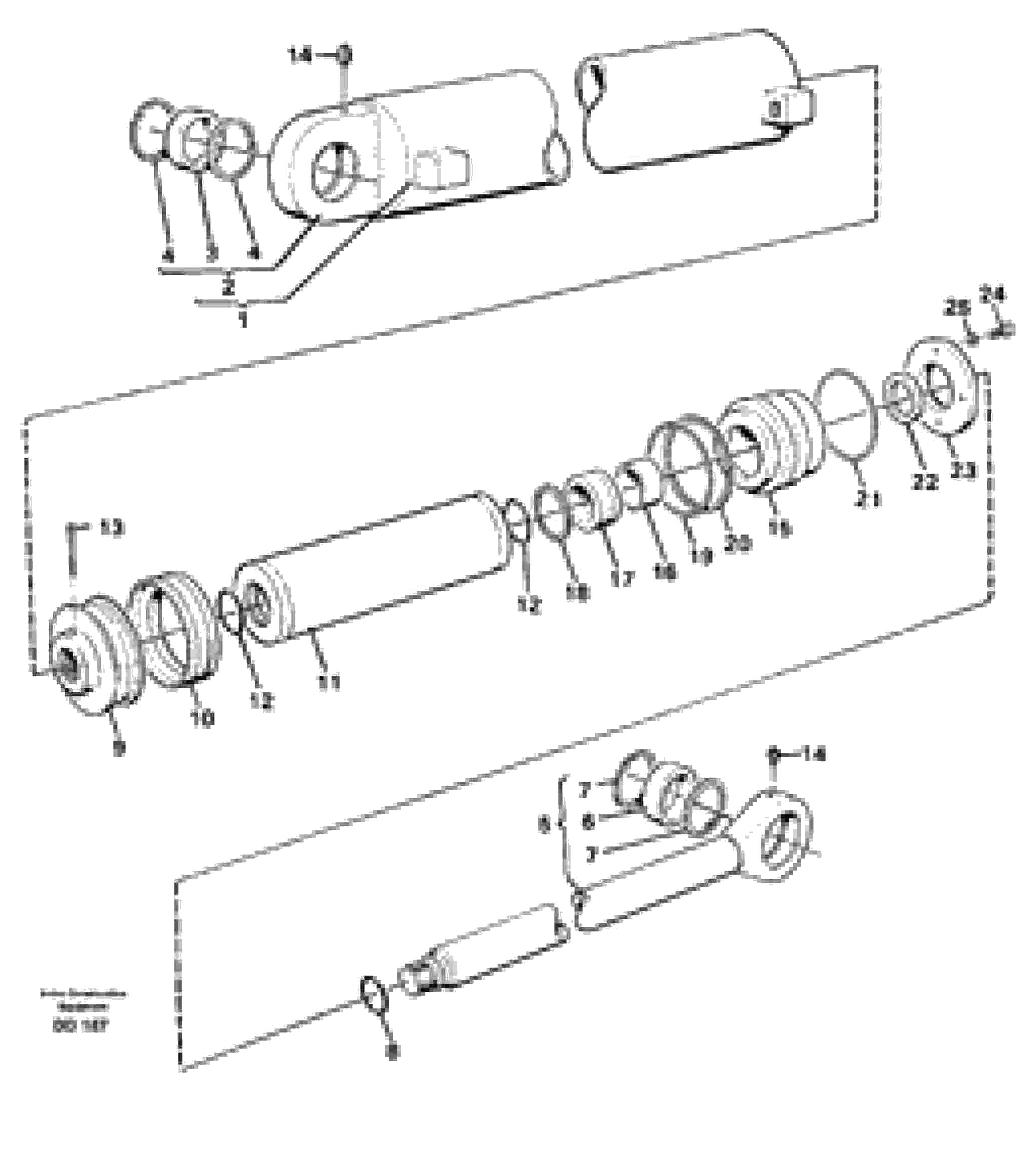 Схема запчастей Volvo L30 - 39760 Гидроцилиндр ATTACHMENTS ATTACHMENTS BUCKETS