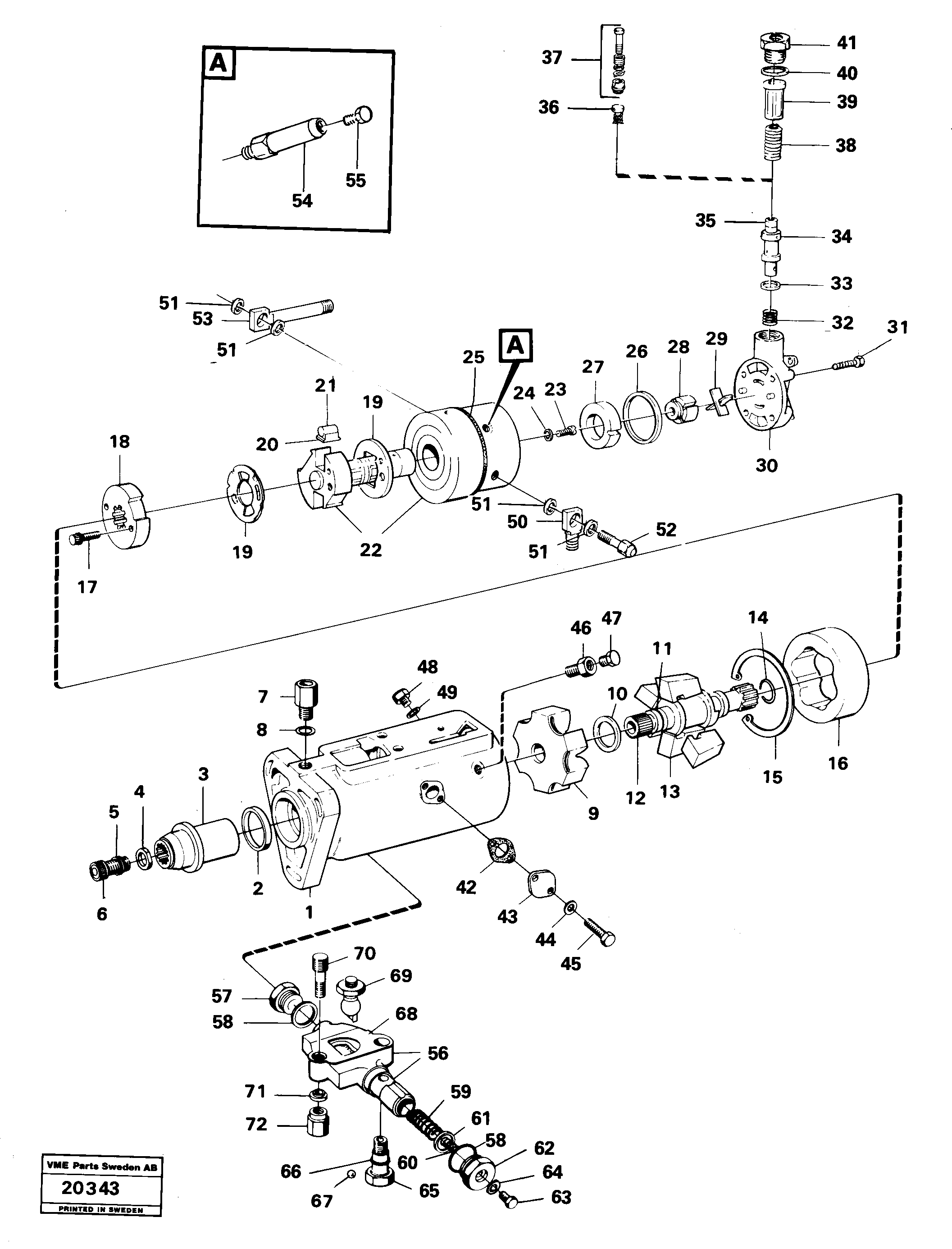 Схема запчастей Volvo L30 - 64101 Насос L30 L30