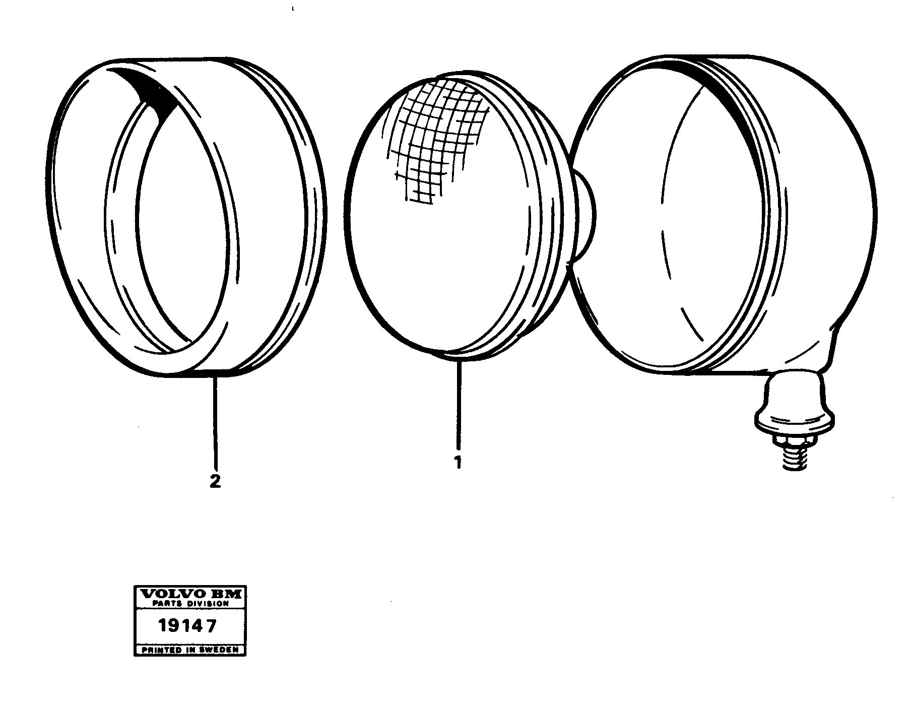 Схема запчастей Volvo L30 - 20995 Headlamp L30 L30