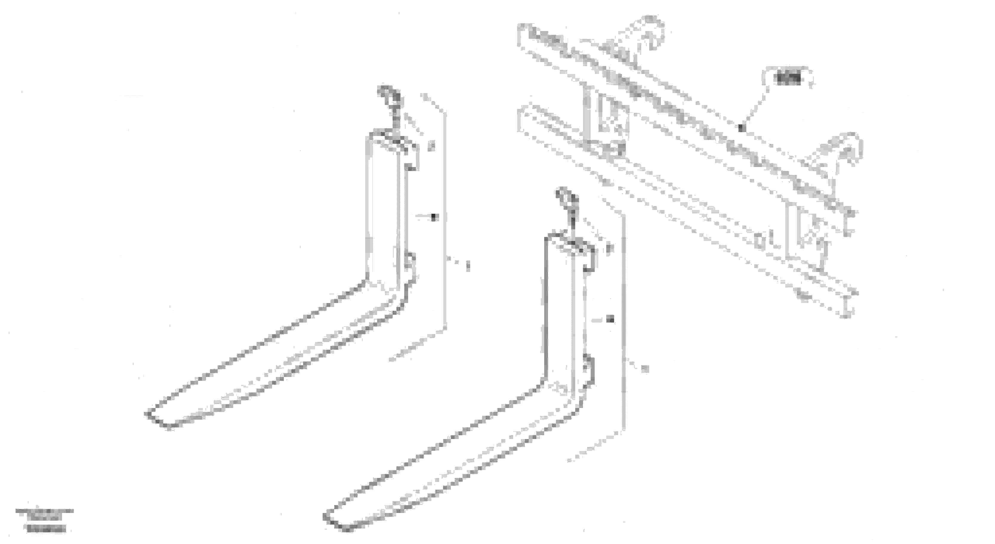 Схема запчастей Volvo L30B - 28012 Fork tines L30B TYPE 182, 183, 185 SER NO 3000 -