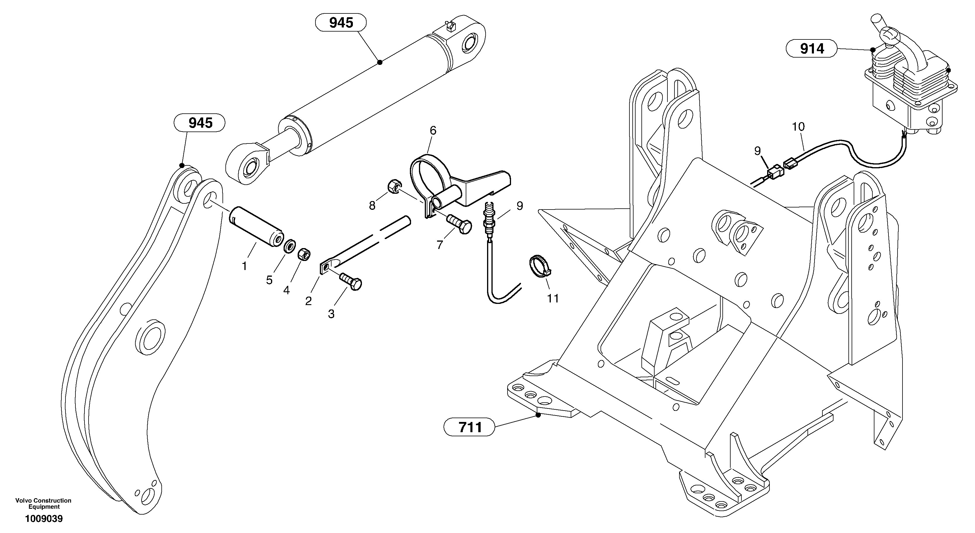 Схема запчастей Volvo L30B - 28037 Automatic loading position L30B TYPE 182, 183, 185 SER NO 3000 -