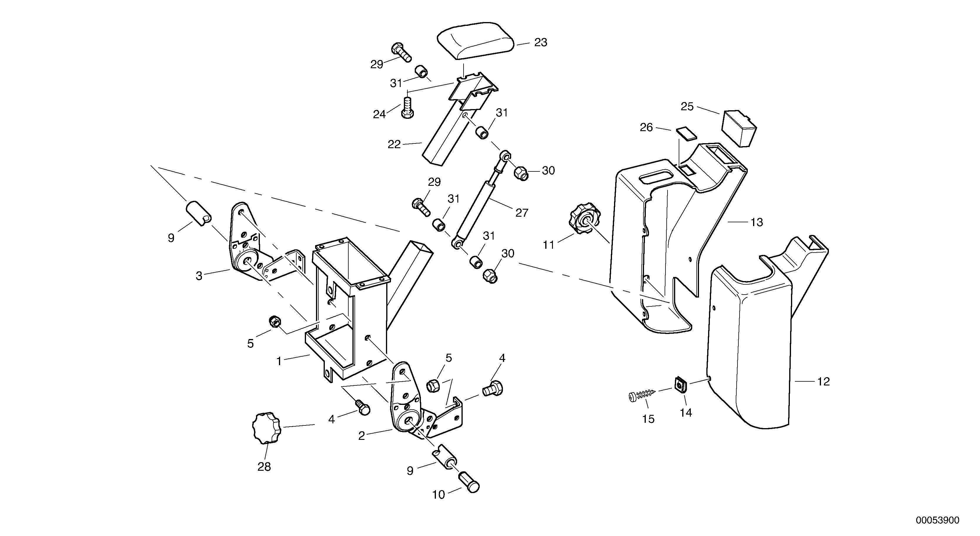 Схема запчастей Volvo L30B - 38562 Servo valve - Installation L30B TYPE 183, 185 SER NO - 2999