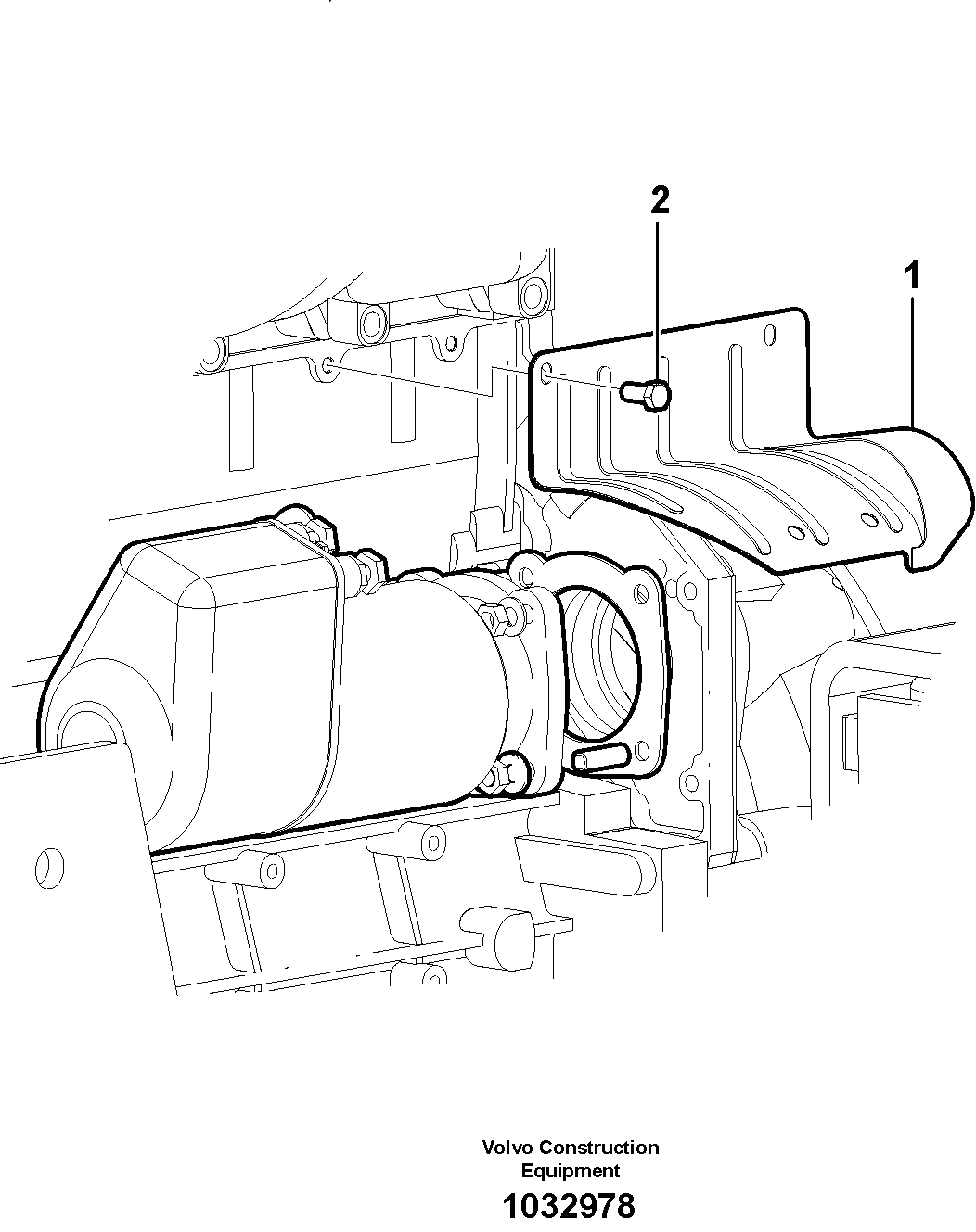 Схема запчастей Volvo L30B - 14777 Стартер L30B TYPE 182, 183, 185 SER NO 3000 -
