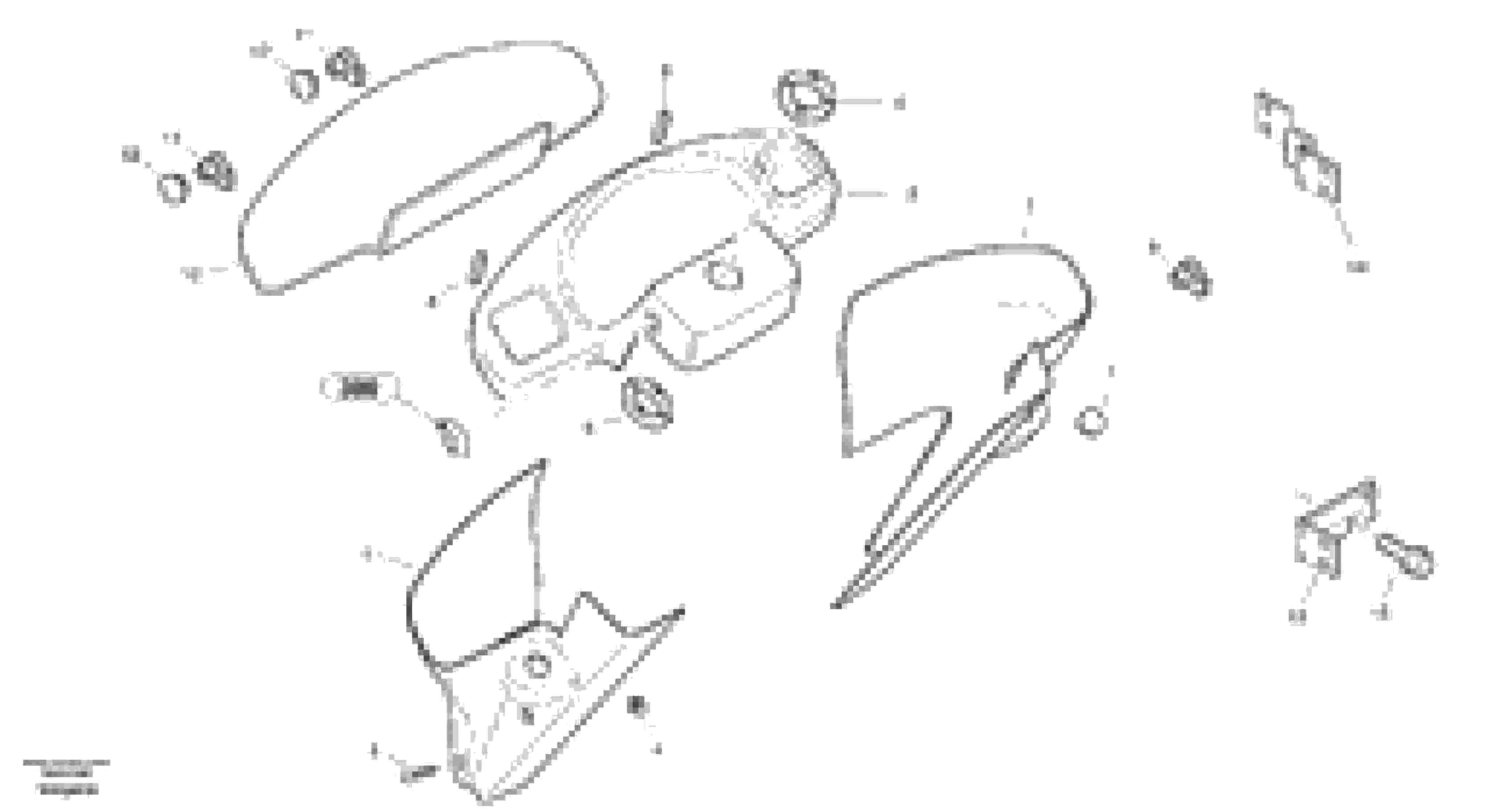 Схема запчастей Volvo L30B - 4615 Dash board-canopy L30B SER NO - 1803869 / 1812999 / 1822999